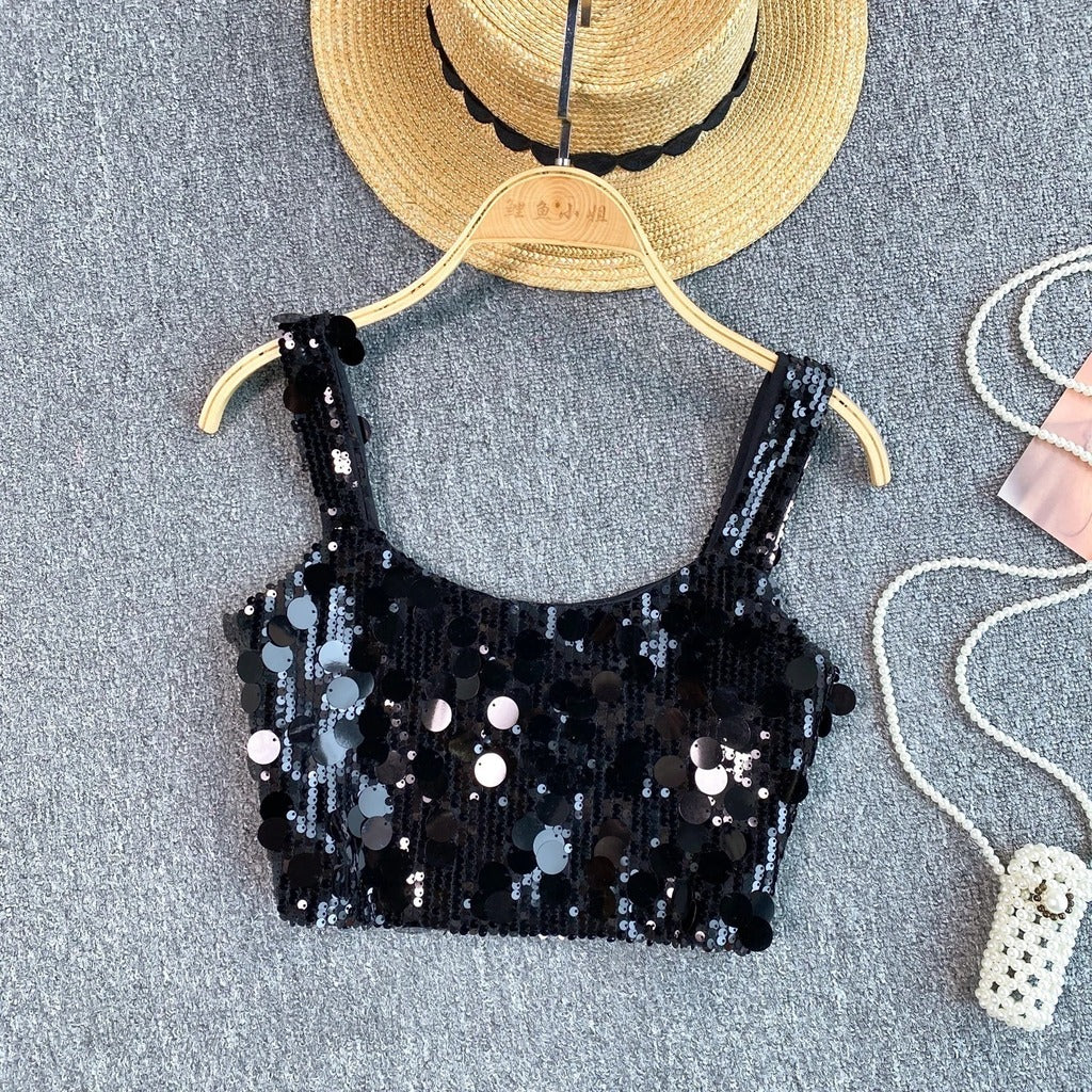 Top Brilho Strass Carnaval