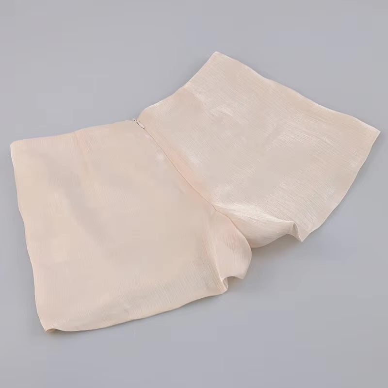 Vestido Feminino Acetinado Plissado - Izuke