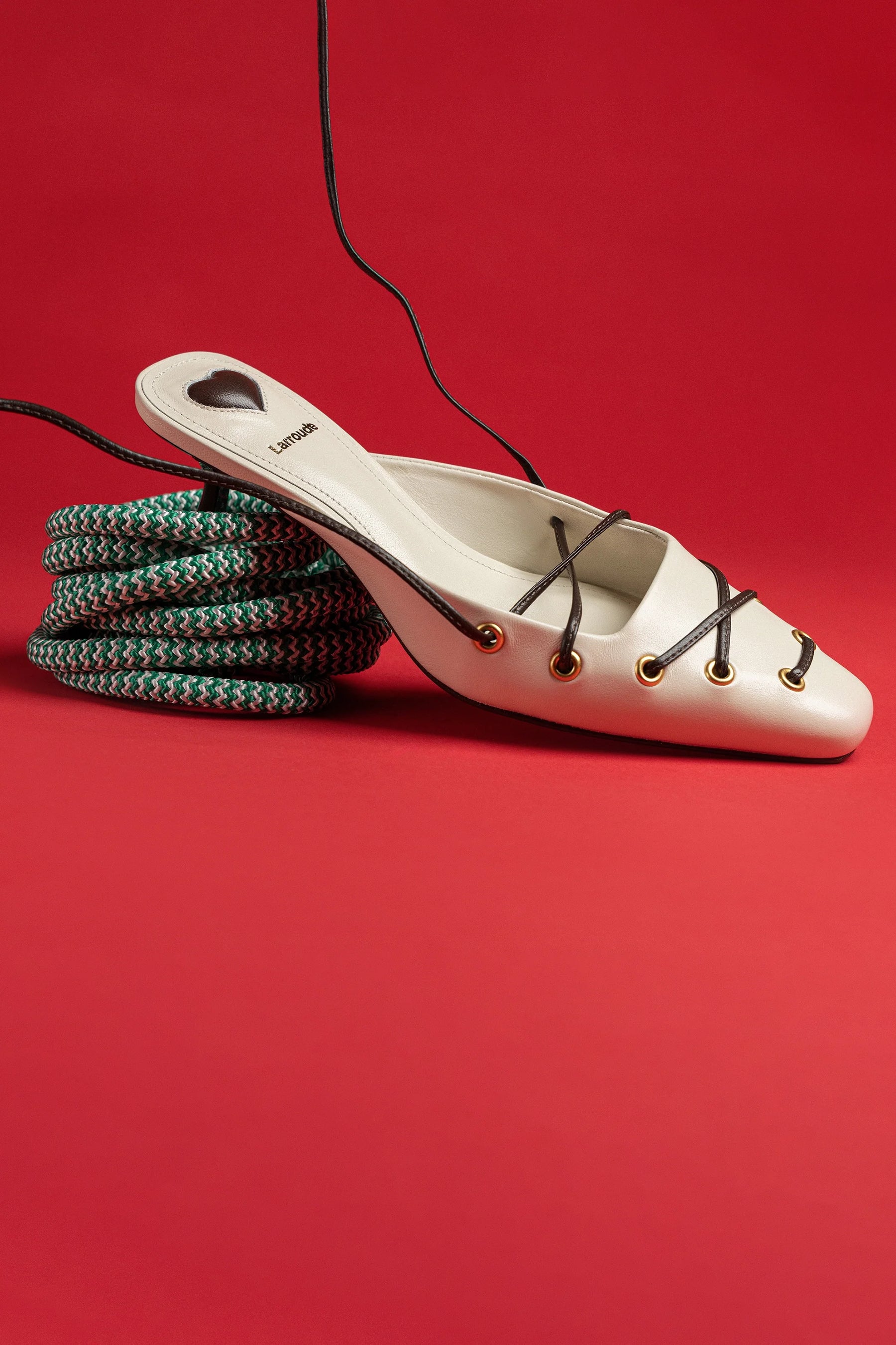 Mule Amarração Amal Couro Off White