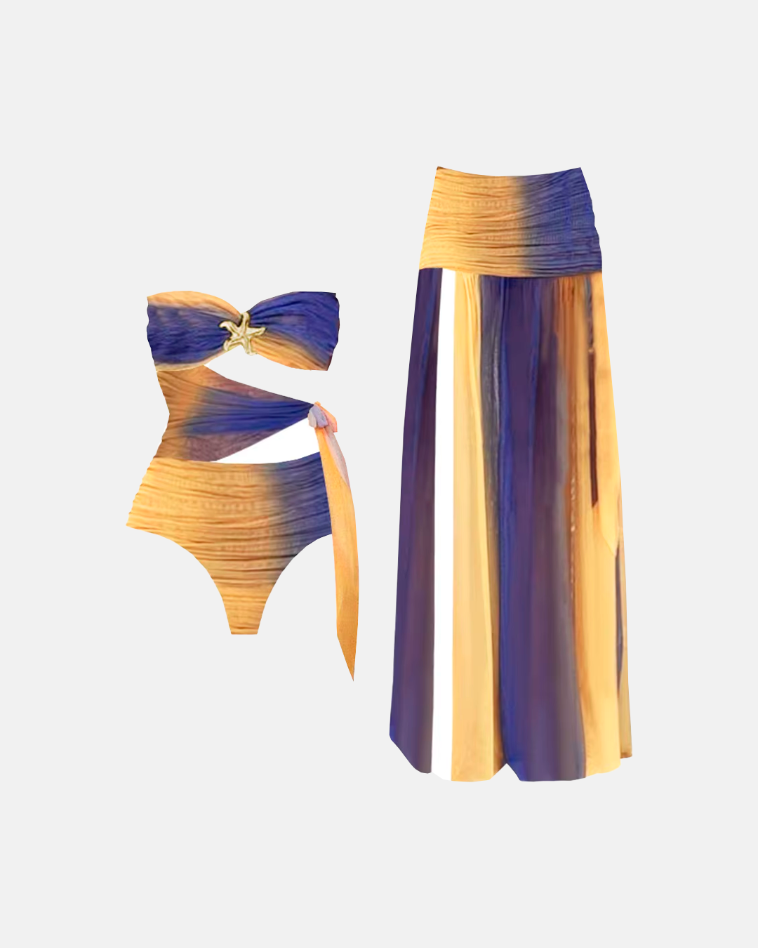Conjunto Feminino 3 Peças Top Saia - Aurora