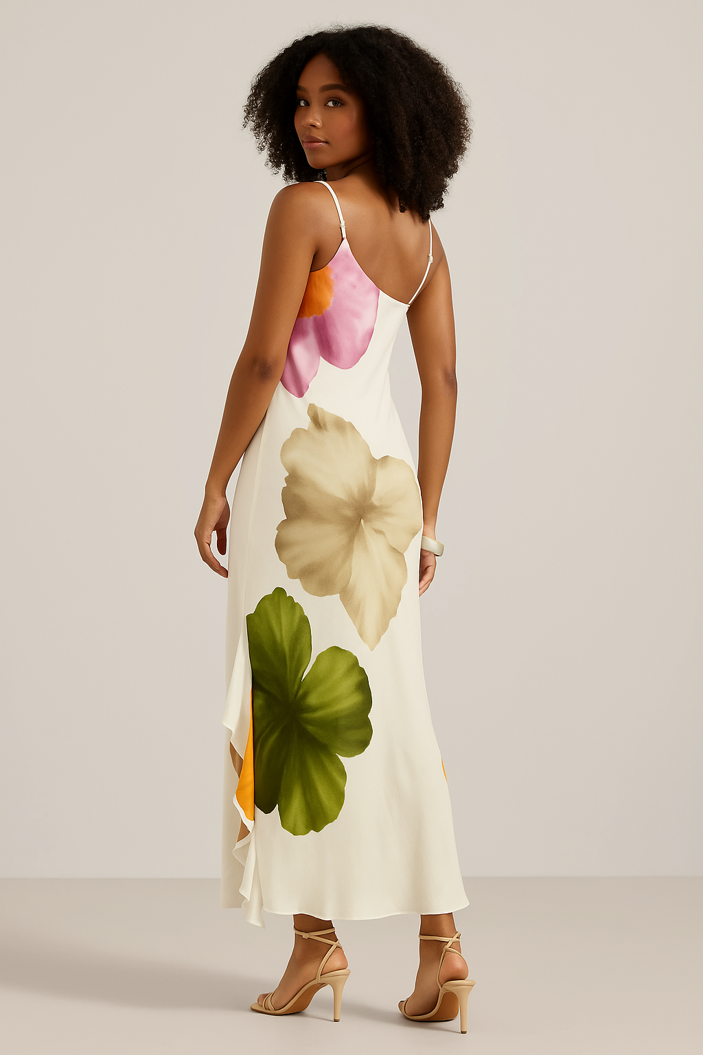 Vestido Feminino Longo Estampado - Lara