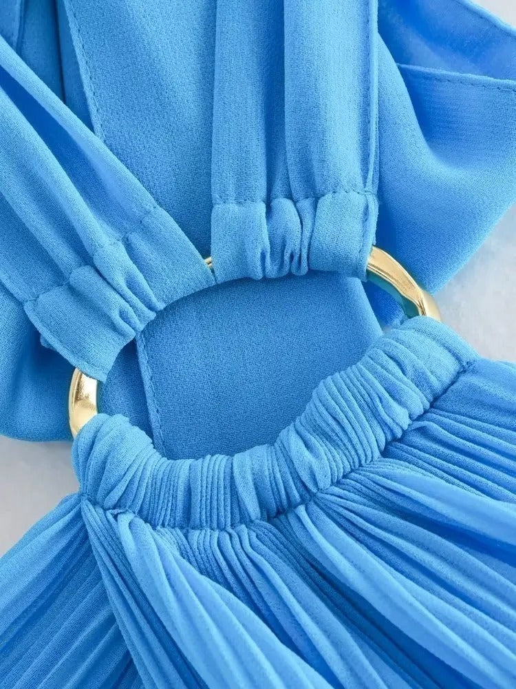 Vestido Longo Plissado - Livia