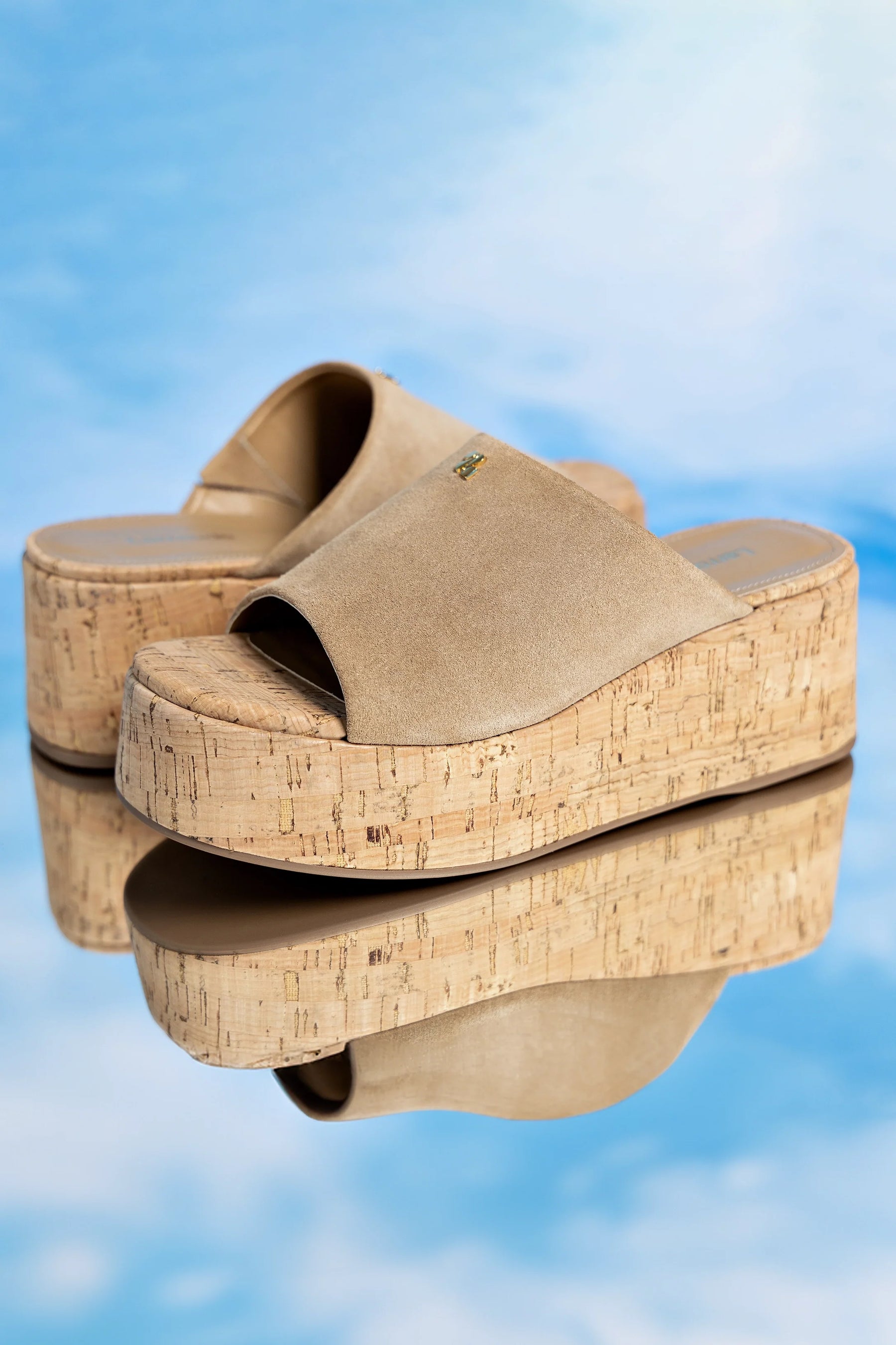 Mule Charli Camurça Caramelo