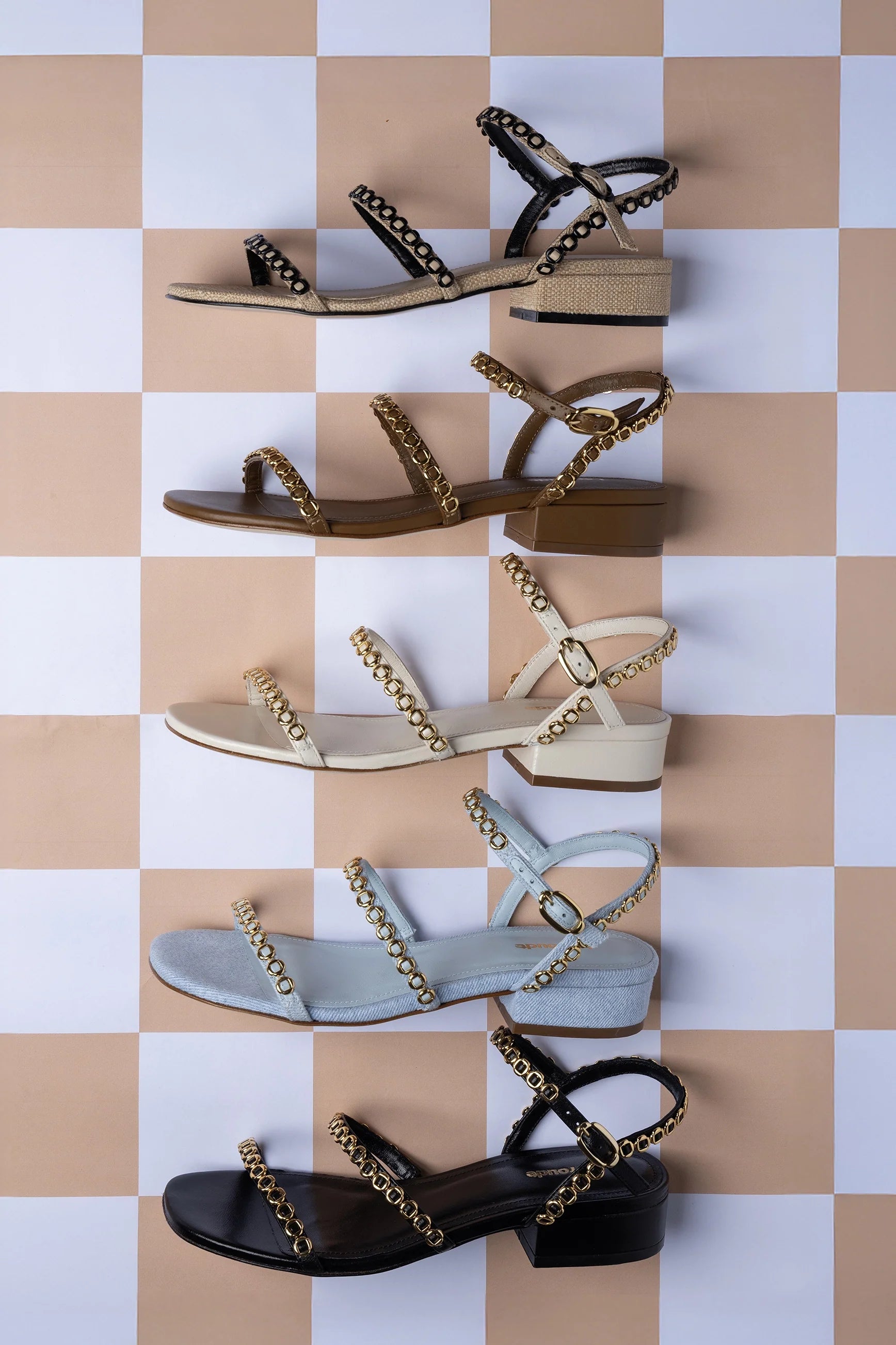 Sandália Flat Milanina Couro Off White