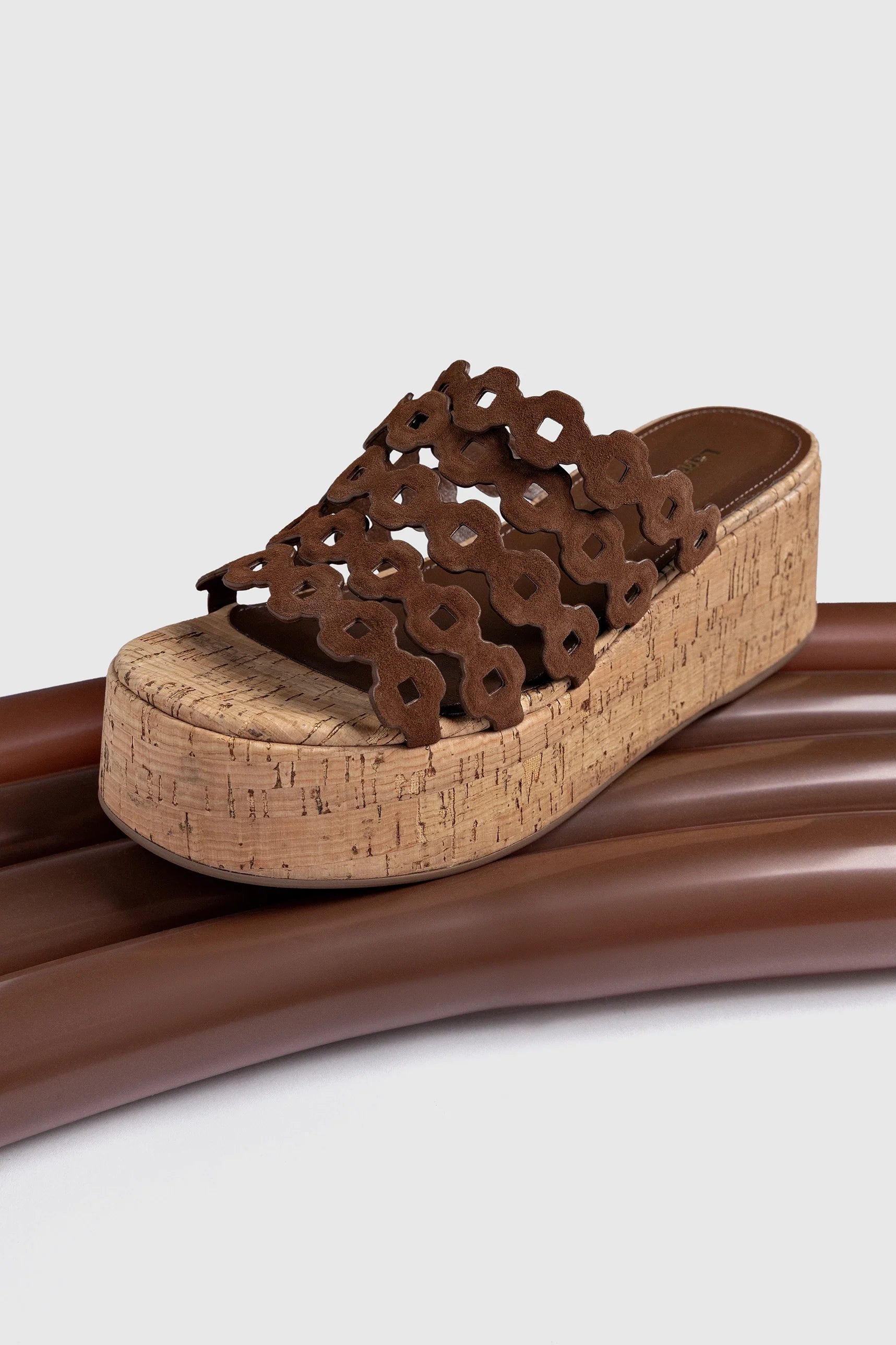 Mule Charli Couro Marrom