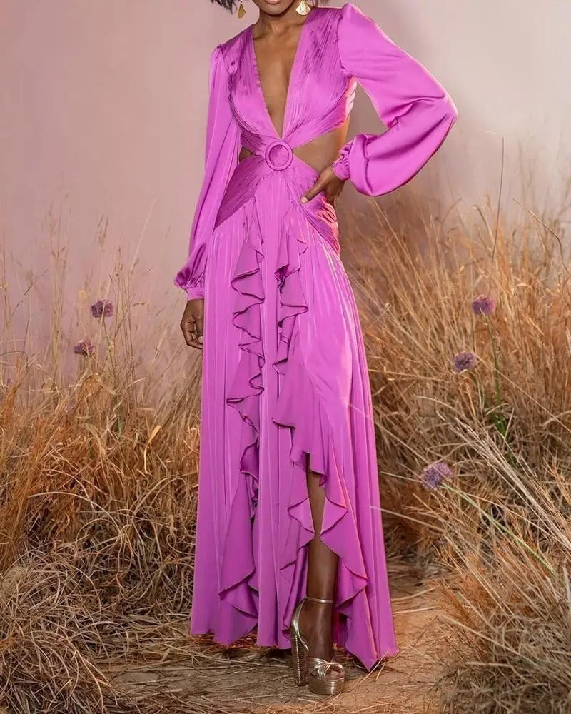 Vestido Longo Viscose - Nathalia