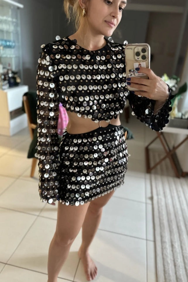 Vestido Brilho Noite Estiloso - Sarah