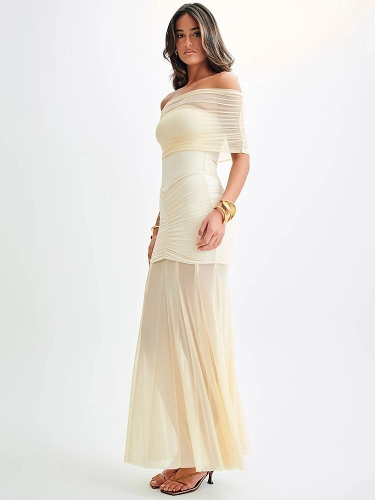Vestido Elegante Ombro a Ombro - Isabel