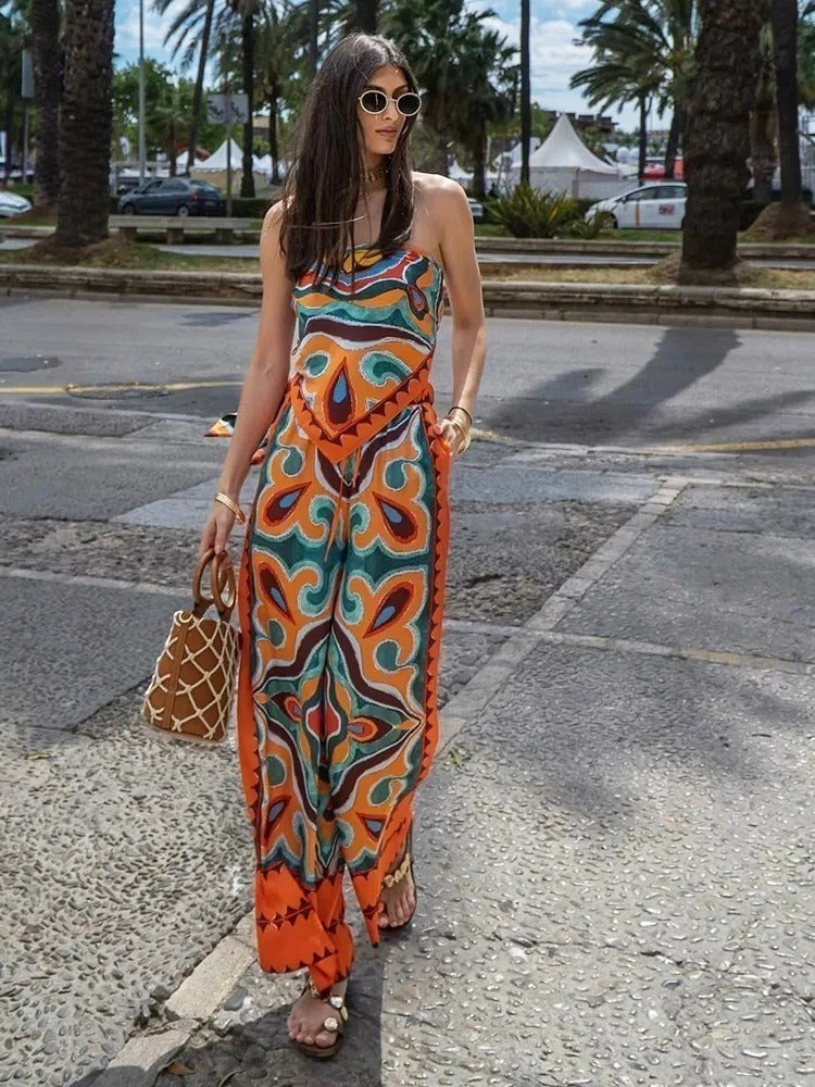 Conjunto Top Calça Floral - Agatha