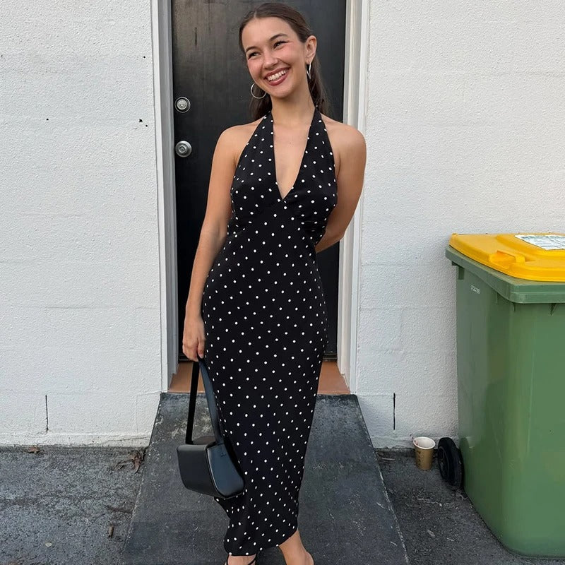 Vestido Feminino Midi Bolinhas - Ursula