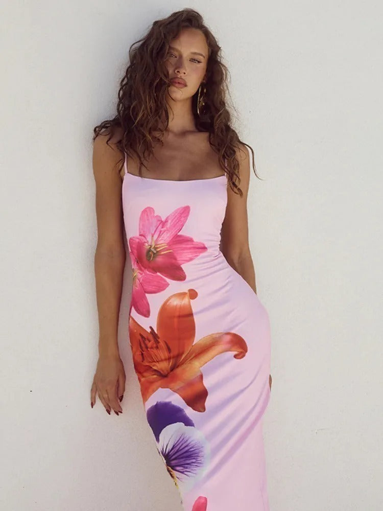 Vestido Midi Floral - Olivia