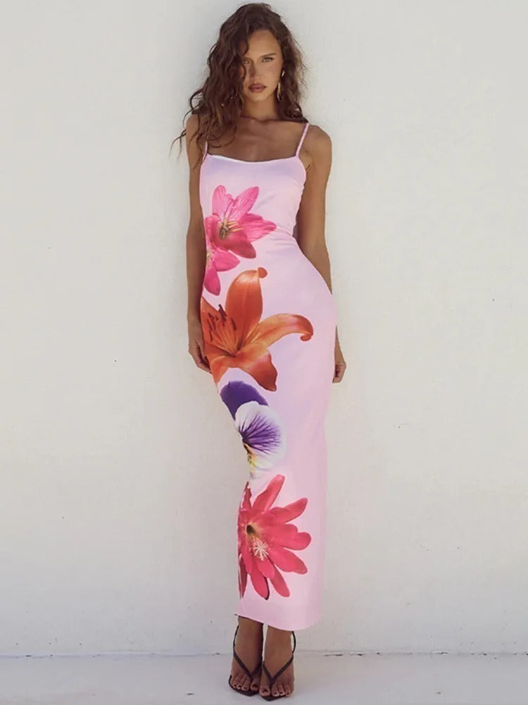 Vestido Midi Floral - Olivia