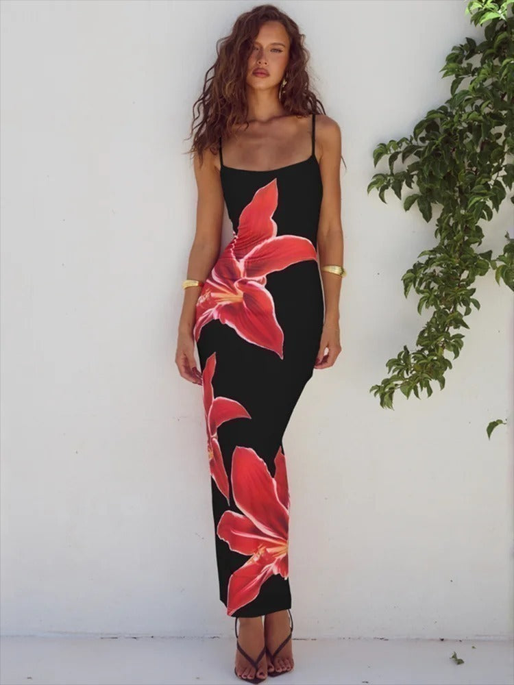 Vestido Midi Floral - Olivia