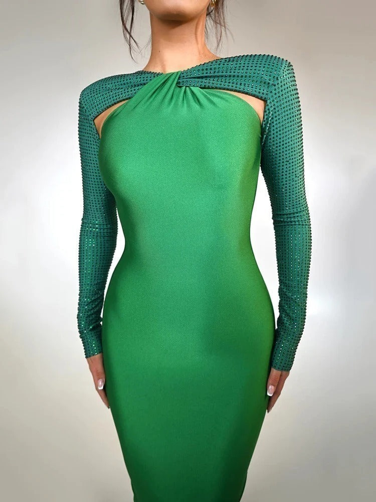 Vestido Justo Maxi - Marina