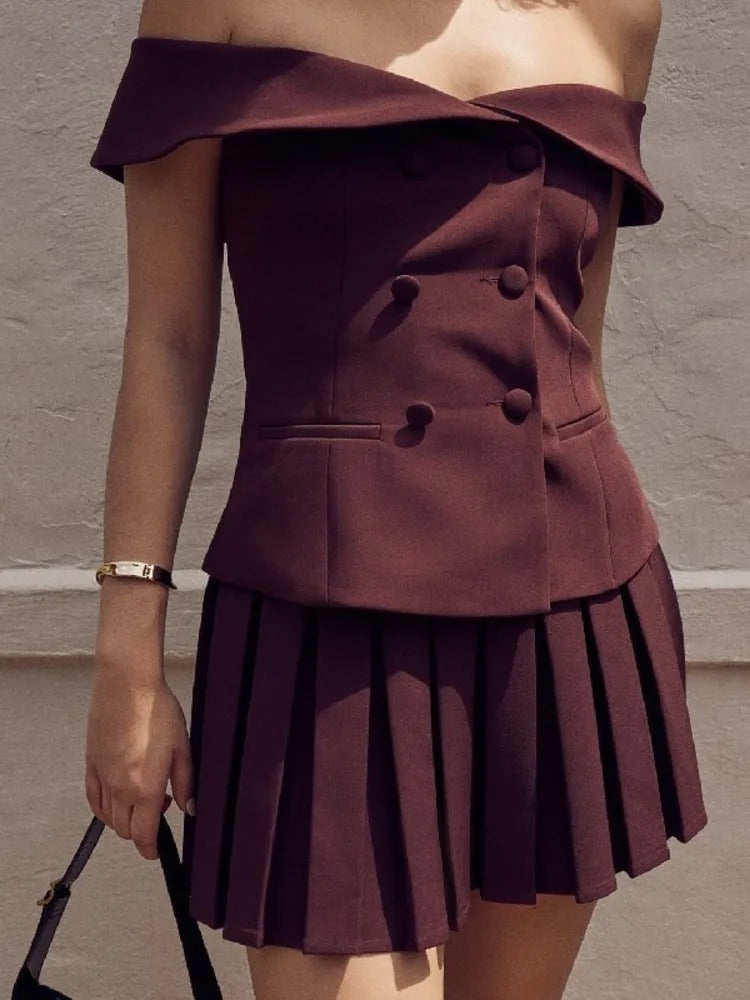 Conjunto Blusa Saia Moderna - Stella