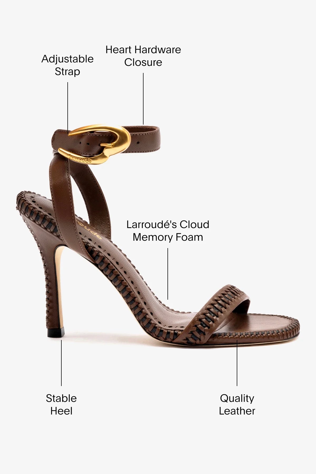 Sandália Verona Couro Marrom