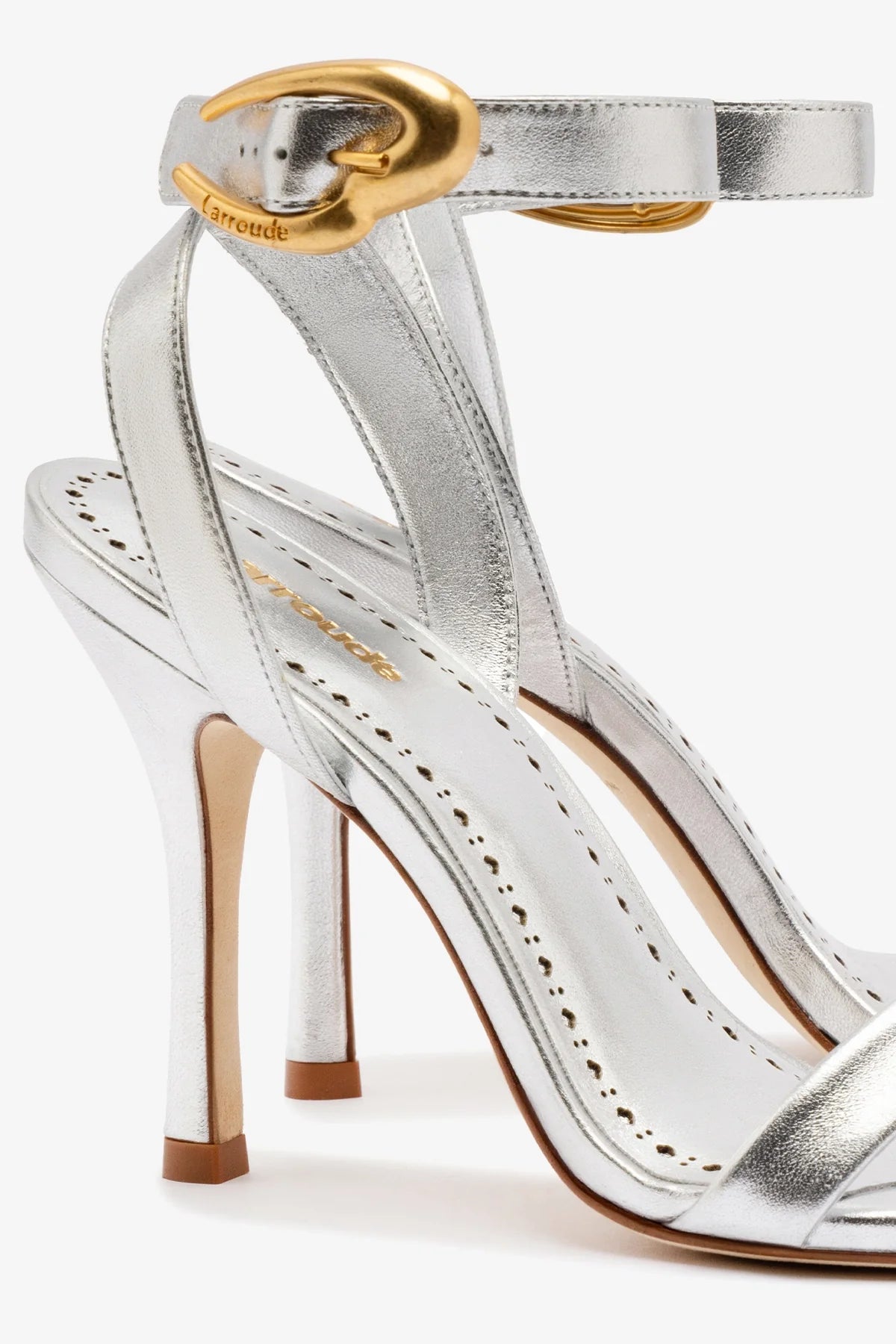 Sandália Verona Couro Prateado