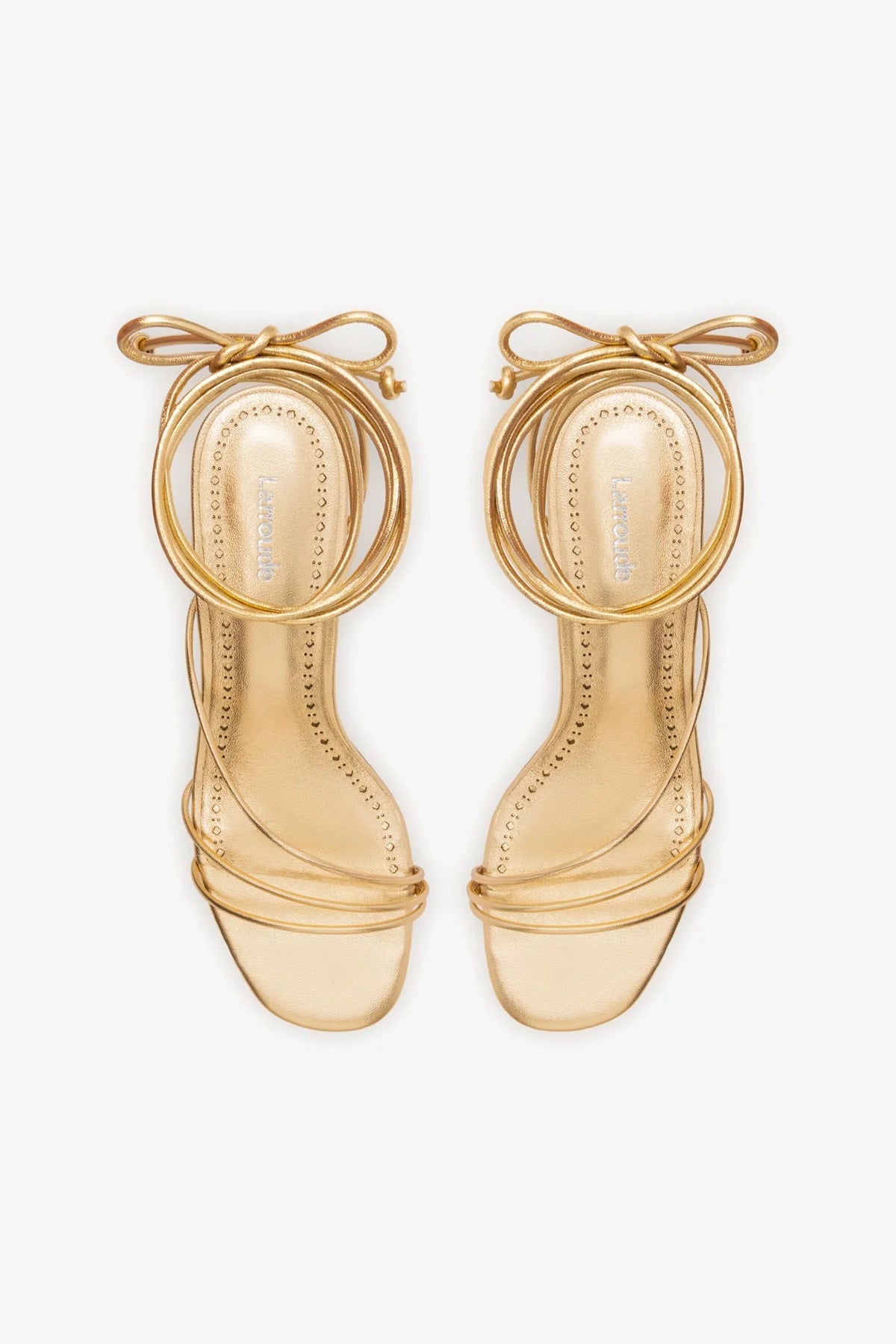 Sara Sandal In Gold Metallic Leather