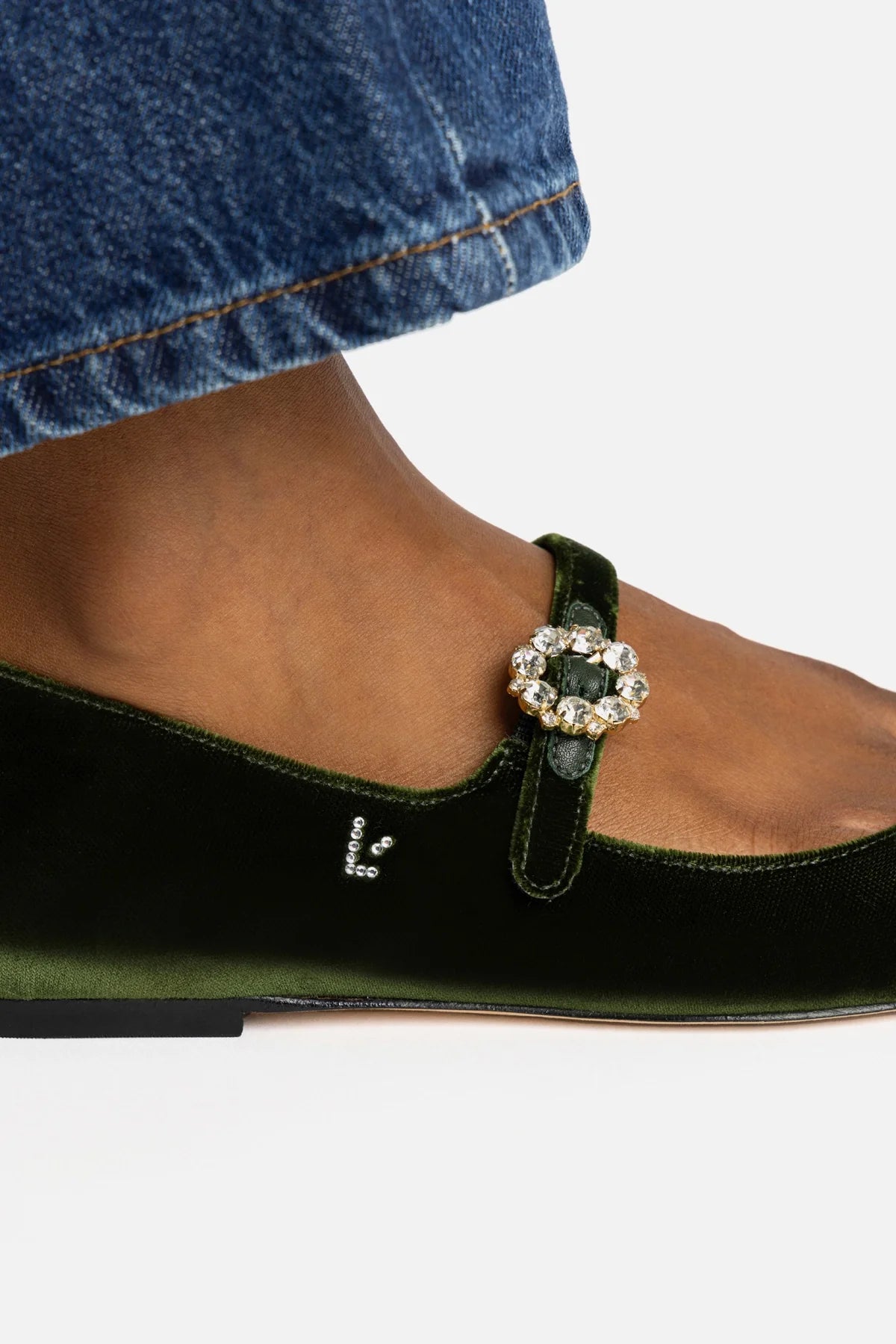 Sapatilha Blair Veludo Verde