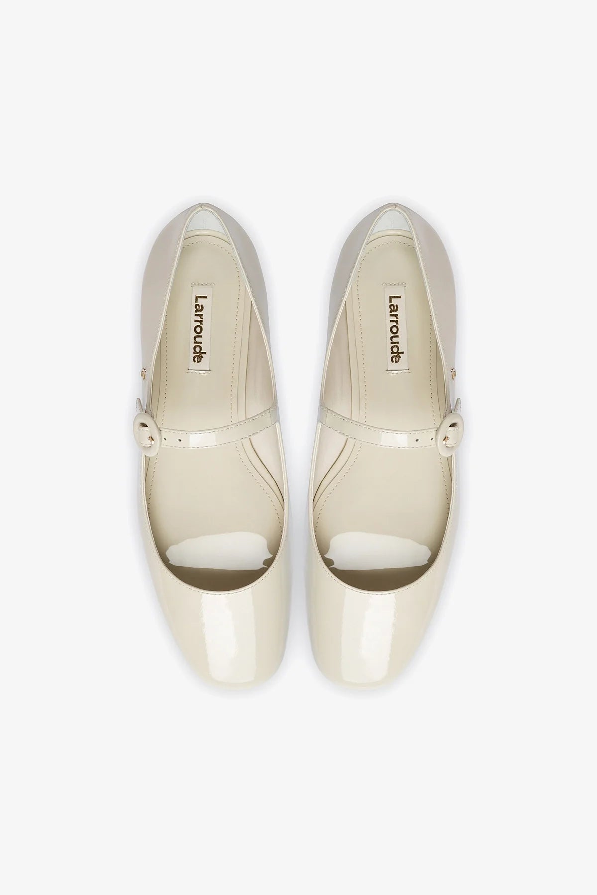 Sapatilha Blair Couro Verniz Off White