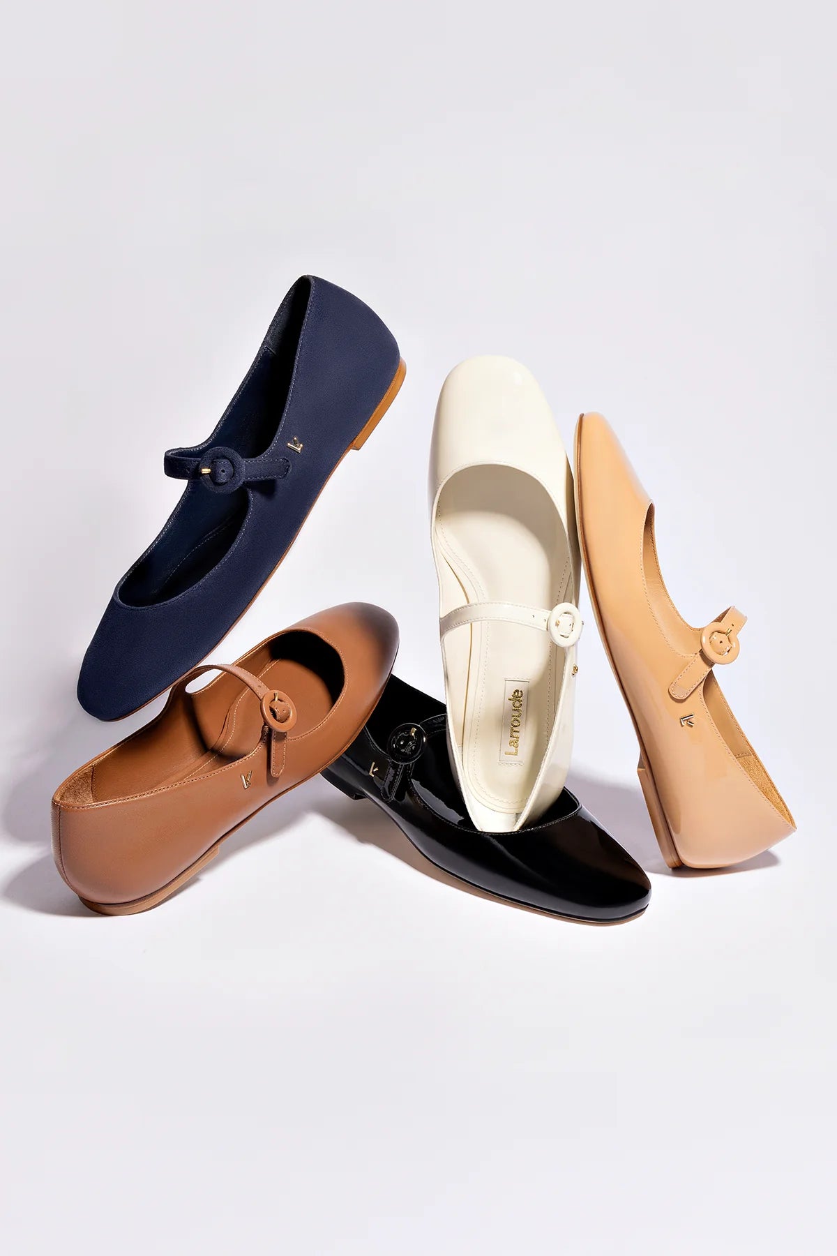 Sapatilha Blair Couro Verniz Off White