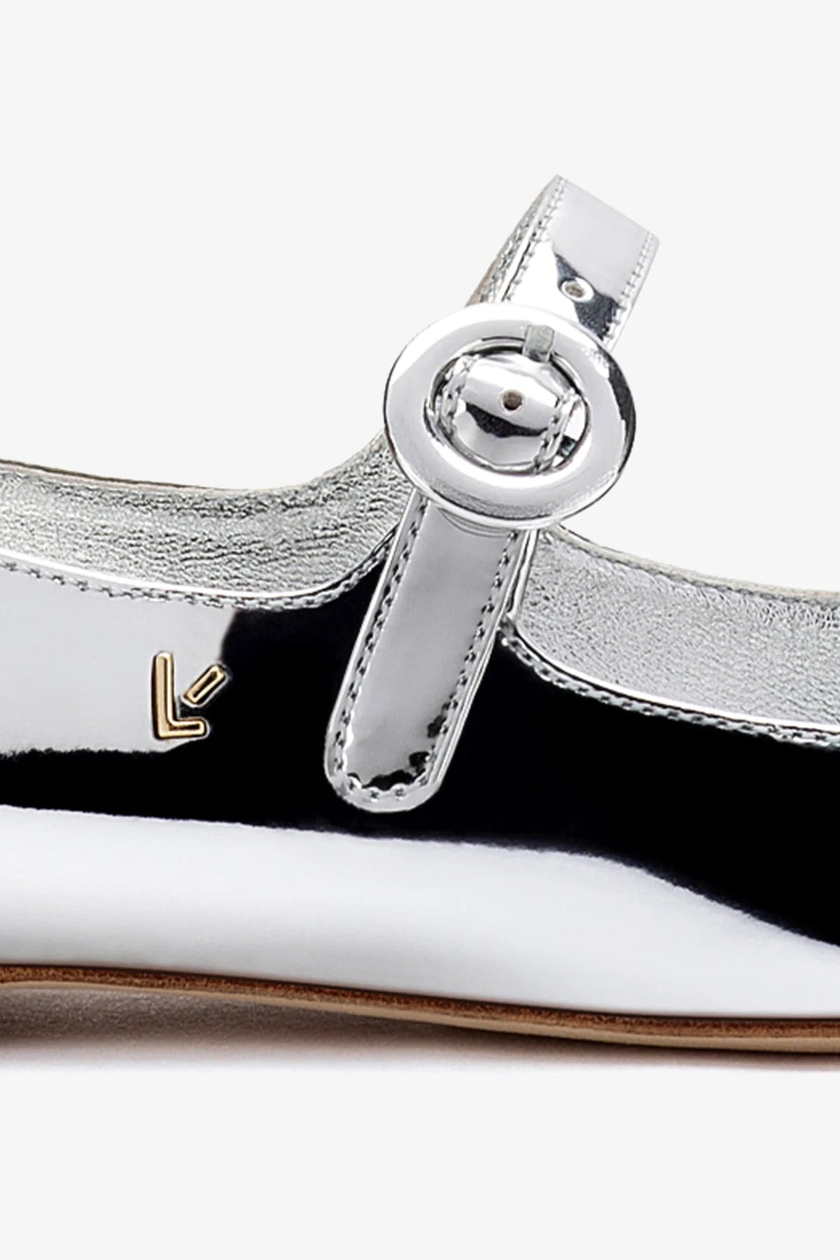 Sapatilha Blair Couro Prateado