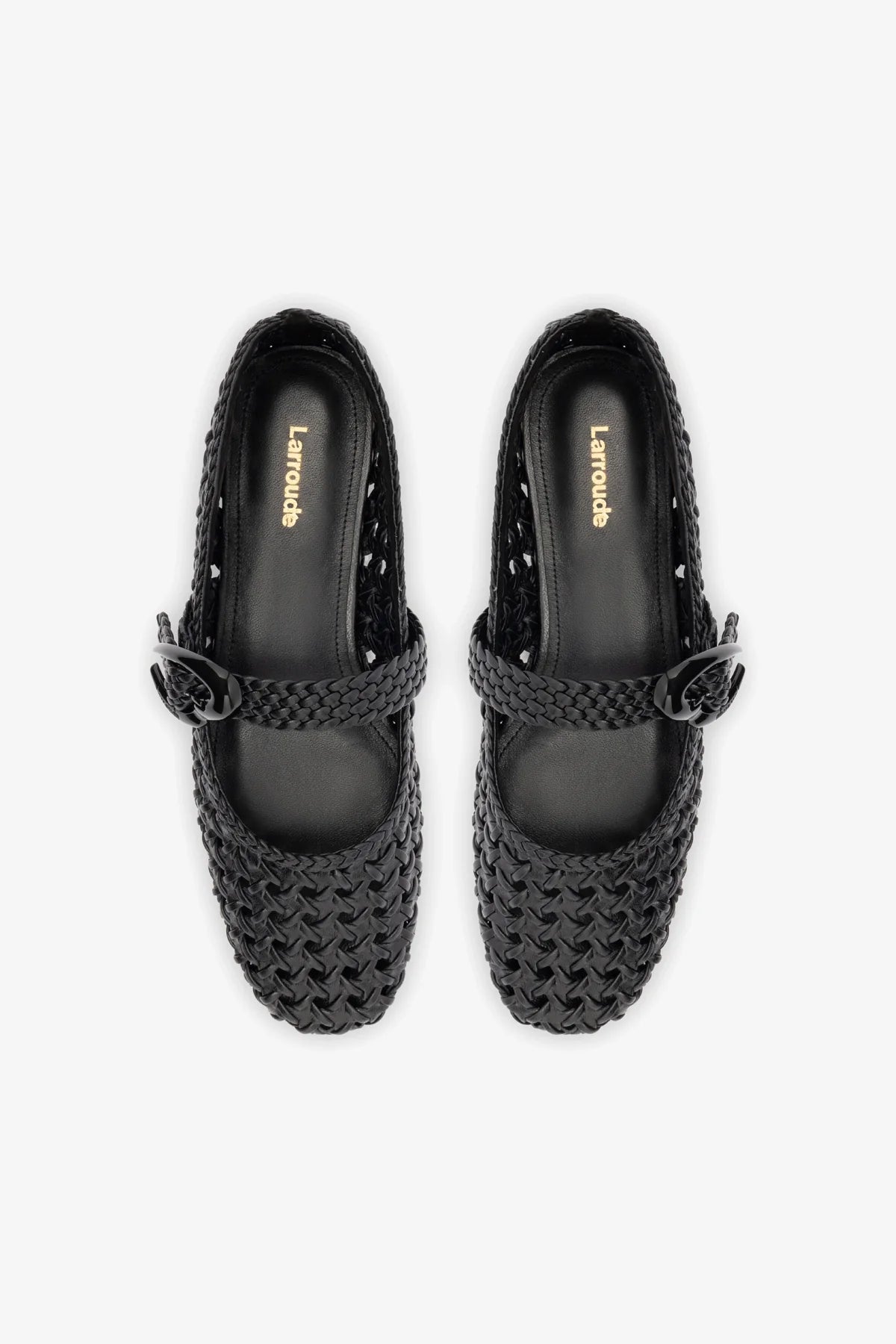 Sapatilha Verona Macramê Couro Preto