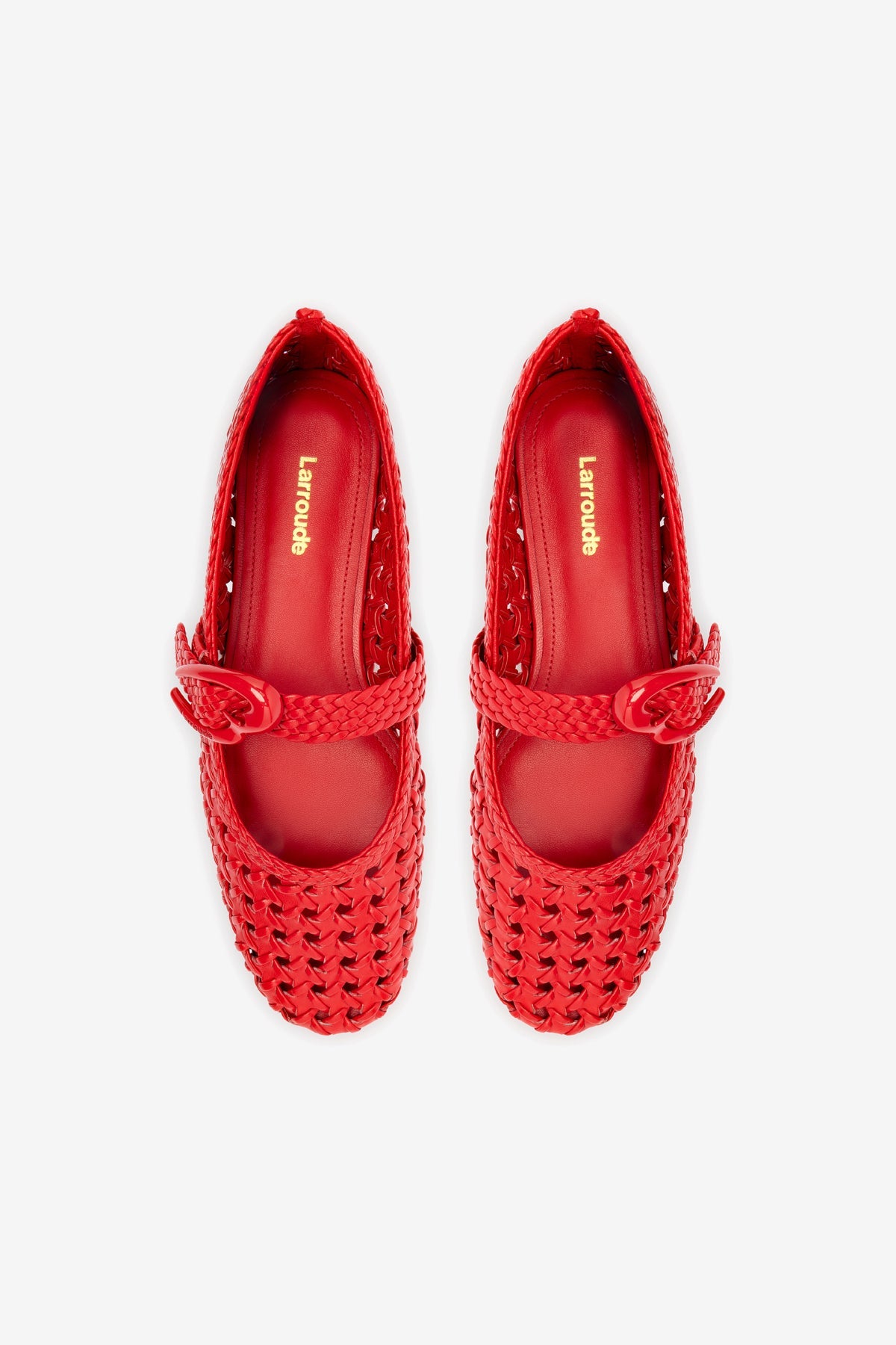 Sapatilha Verona New Macramê Couro Vermelho