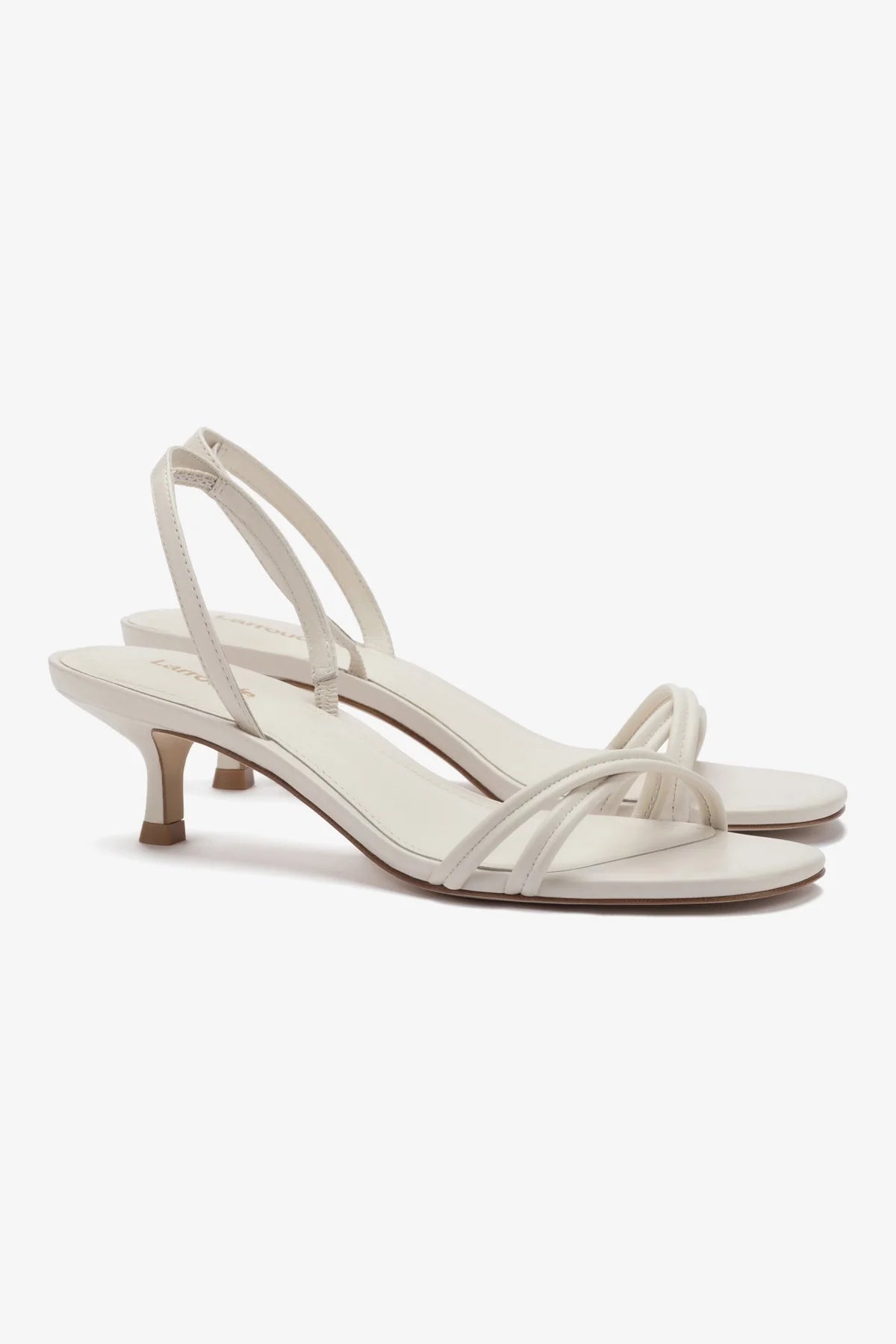 Sandália Annie Mini Couro Off White