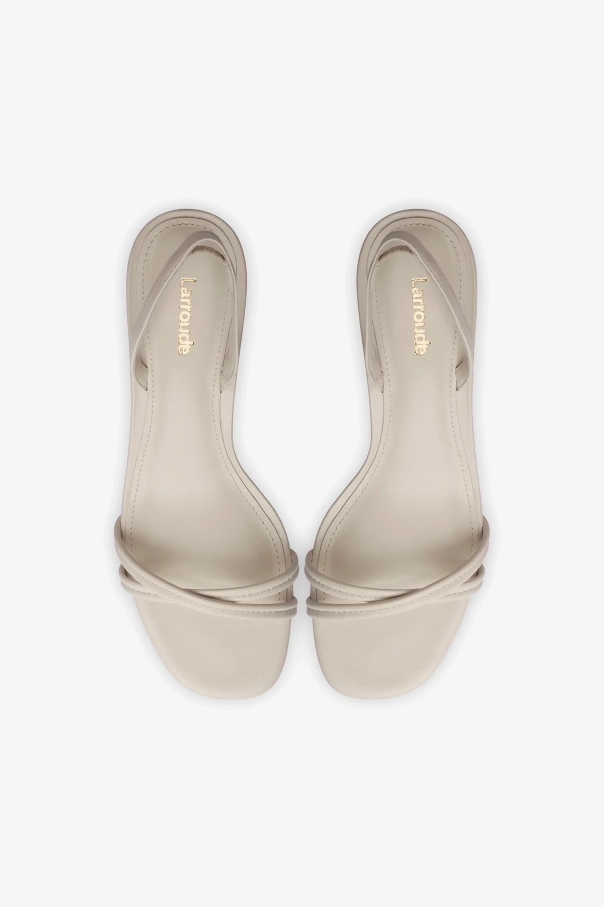 Sandália Annie Mini Couro Off White