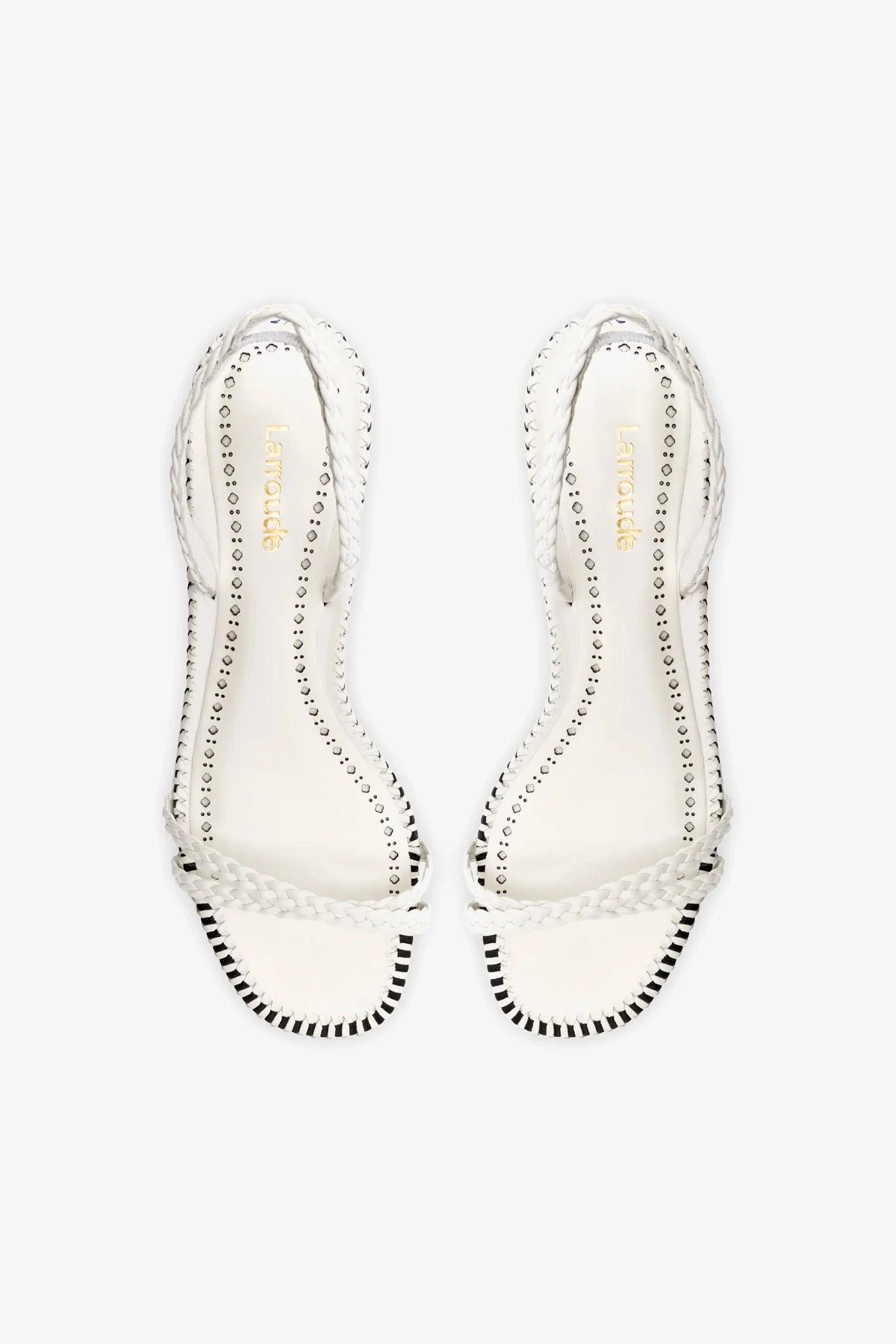 Mini Annie Sandal In White Leather