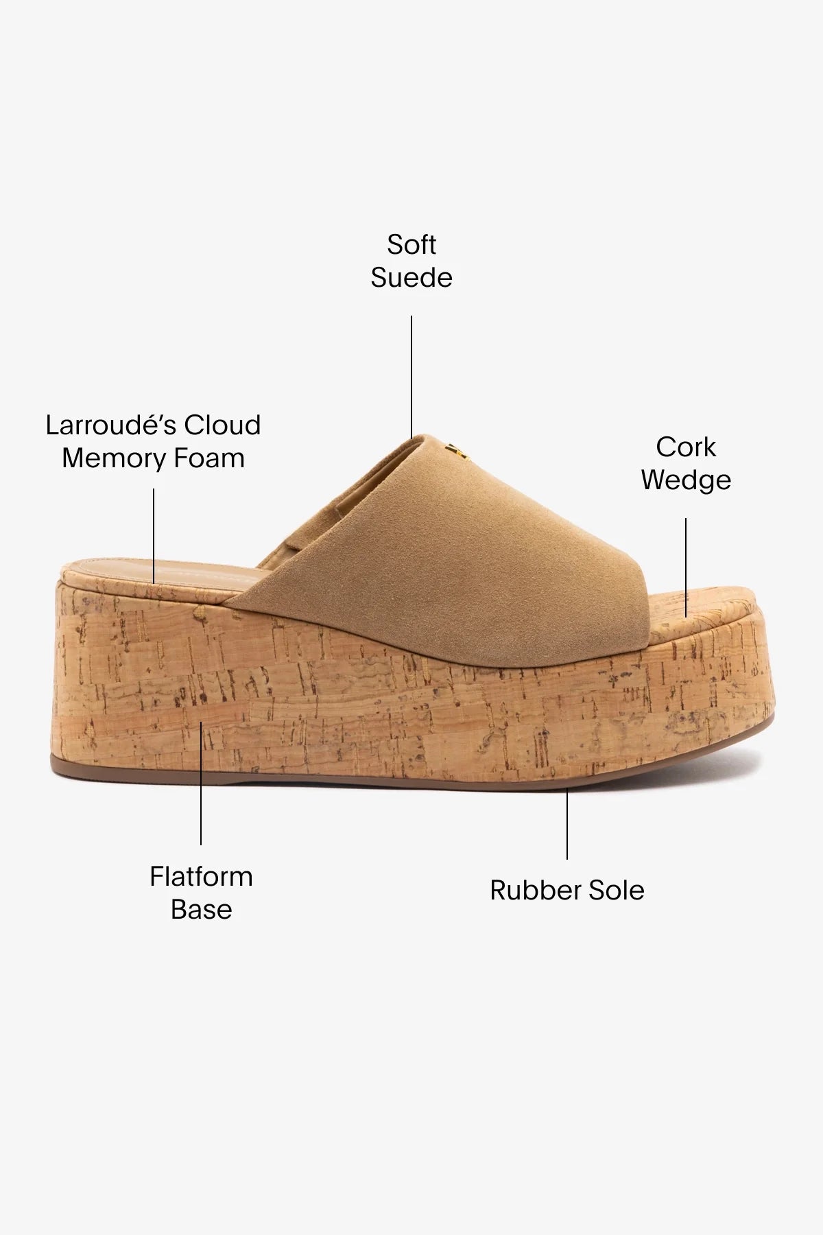 Mule Charli Camurça Caramelo