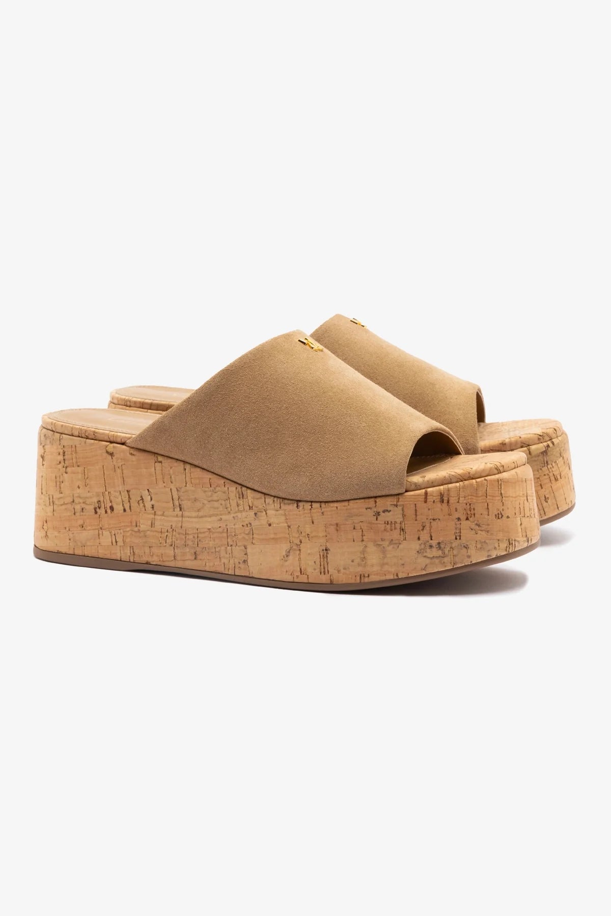 Mule Charli Camurça Caramelo