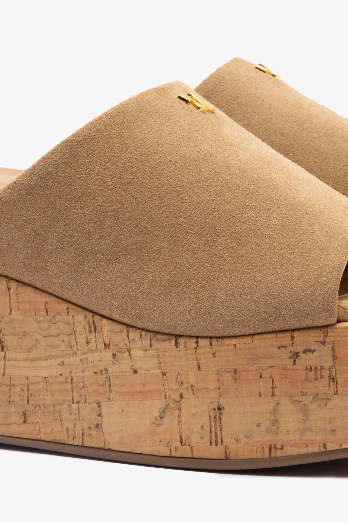 Mule Charli Camurça Caramelo