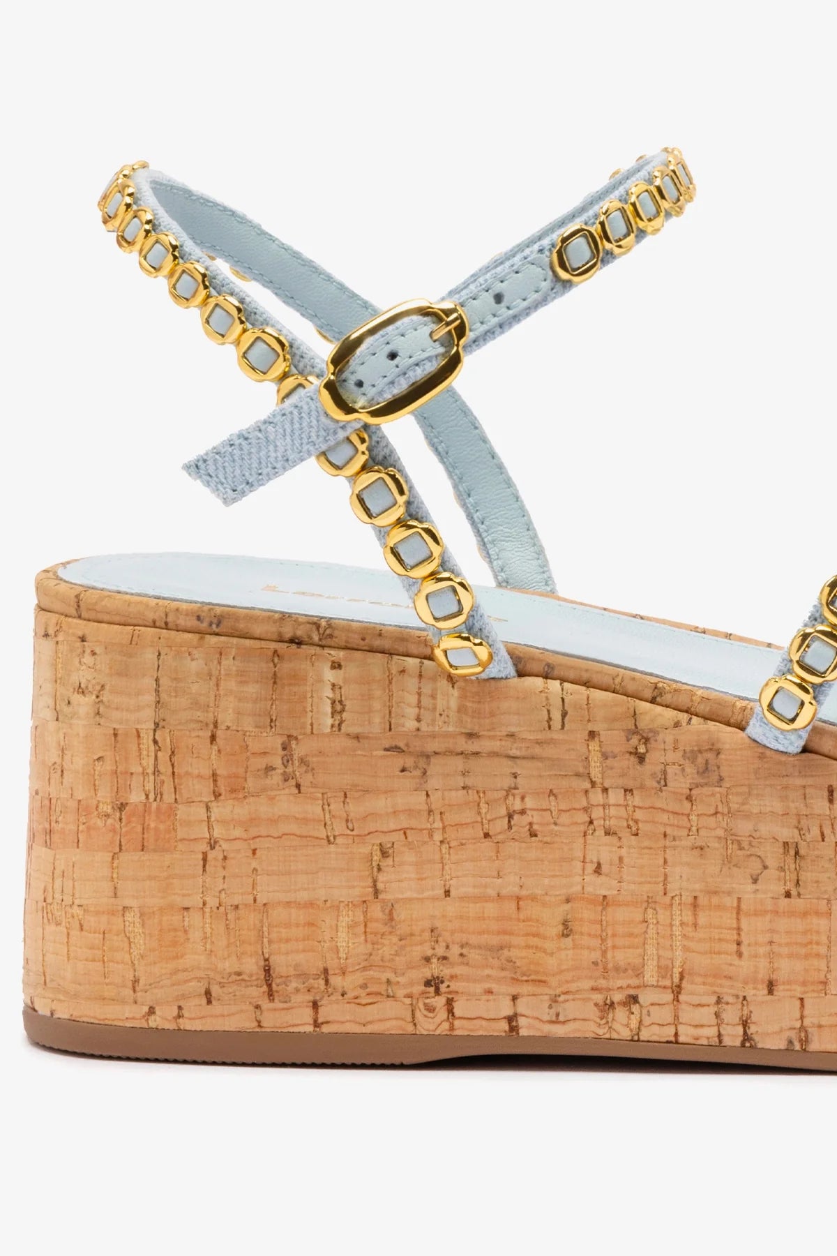 Flatform Gio Milanina Jeans e Cortiça