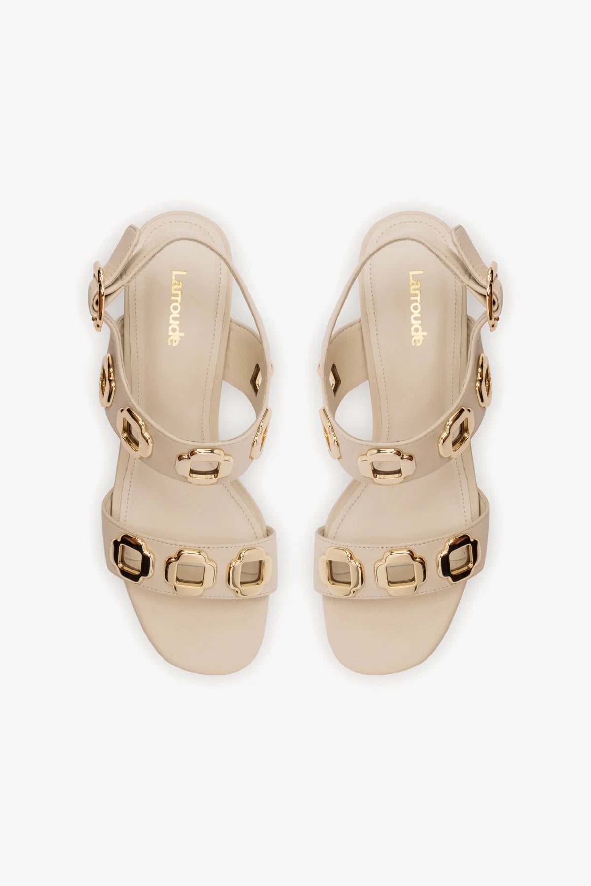 Sandália Flat Milan Couro Off White