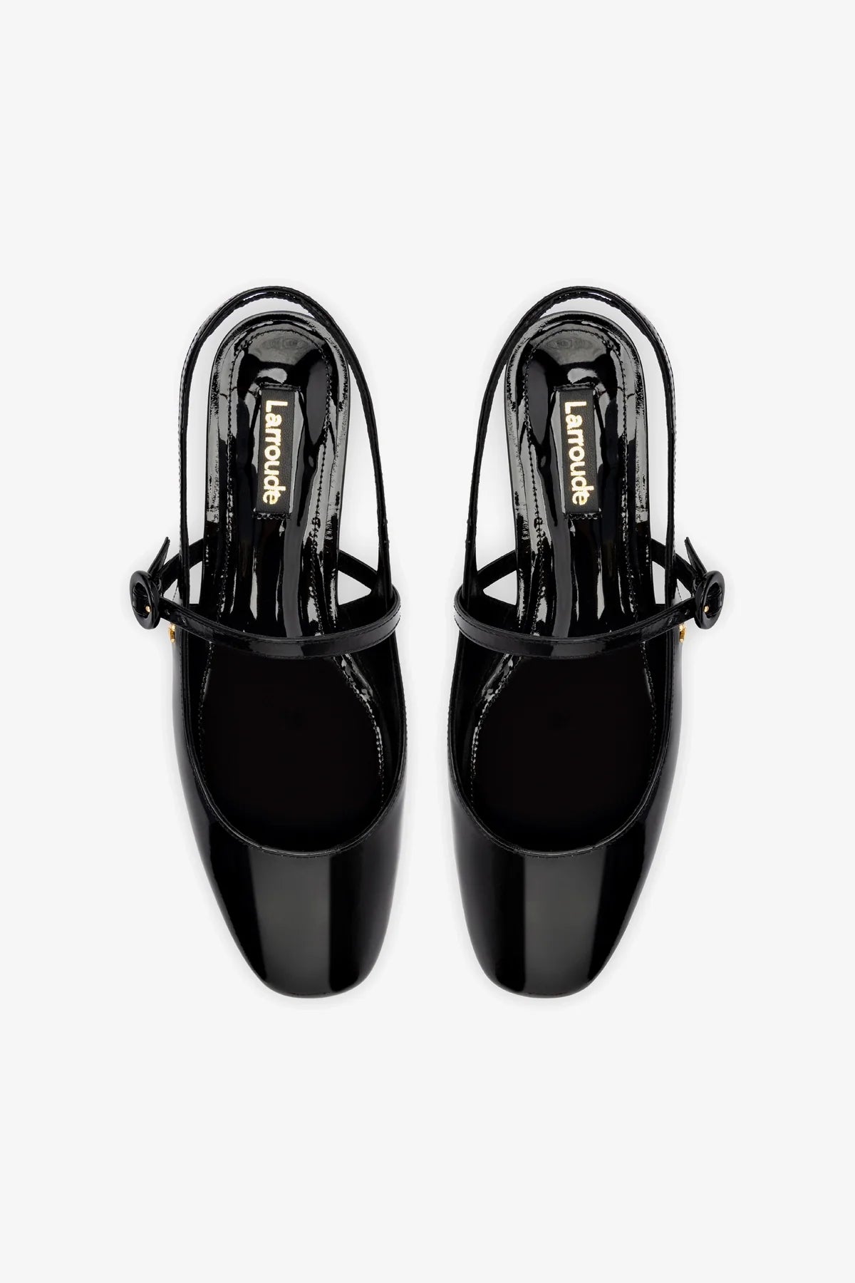 Georgina Ballet Flat In Black Patent Leather