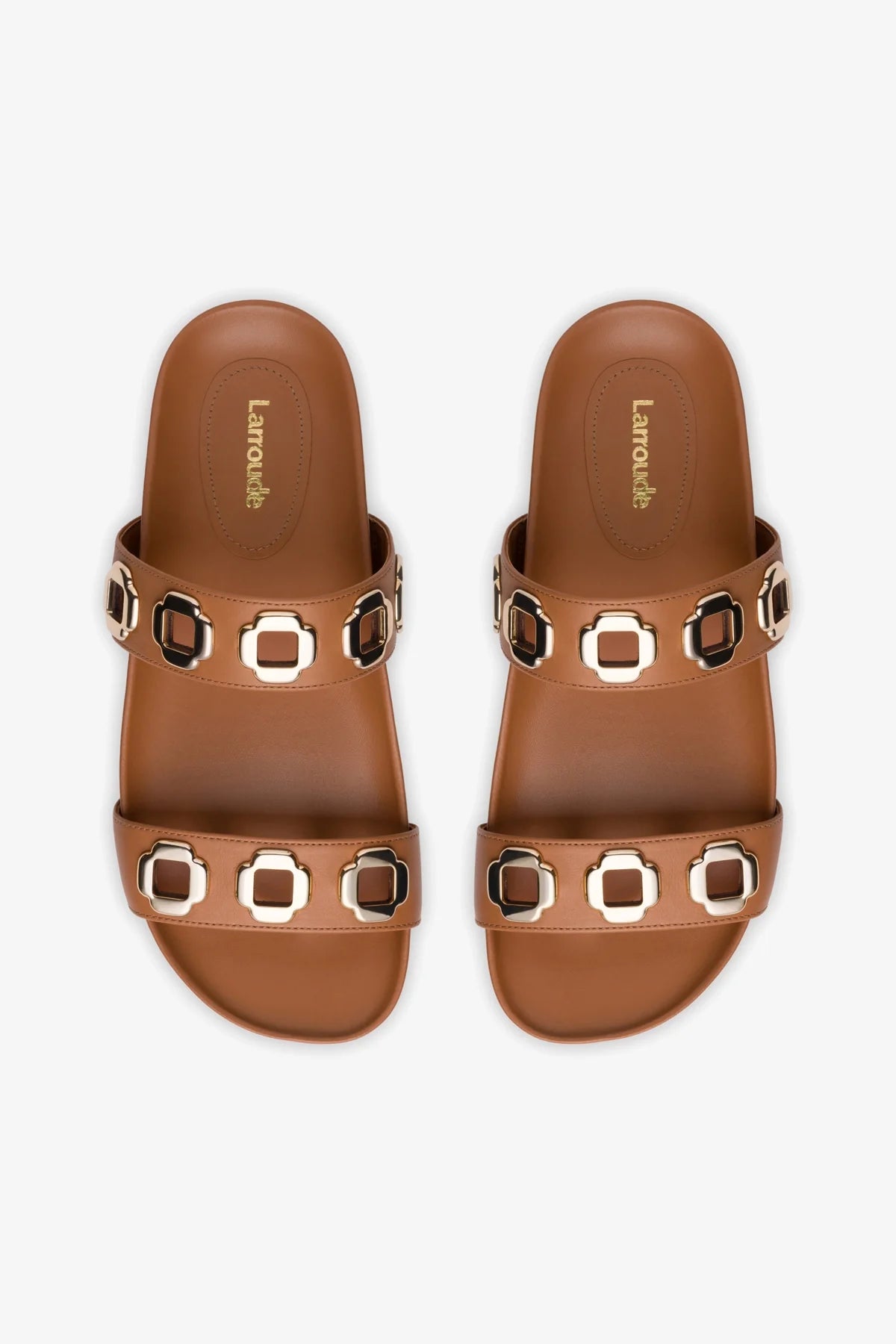 Flat Milan Couro Caramelo