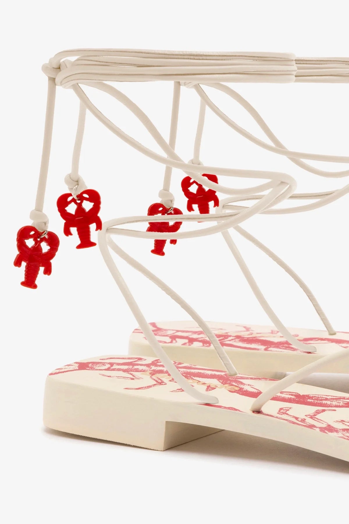 Sandália Flat Nadia Couro Off White