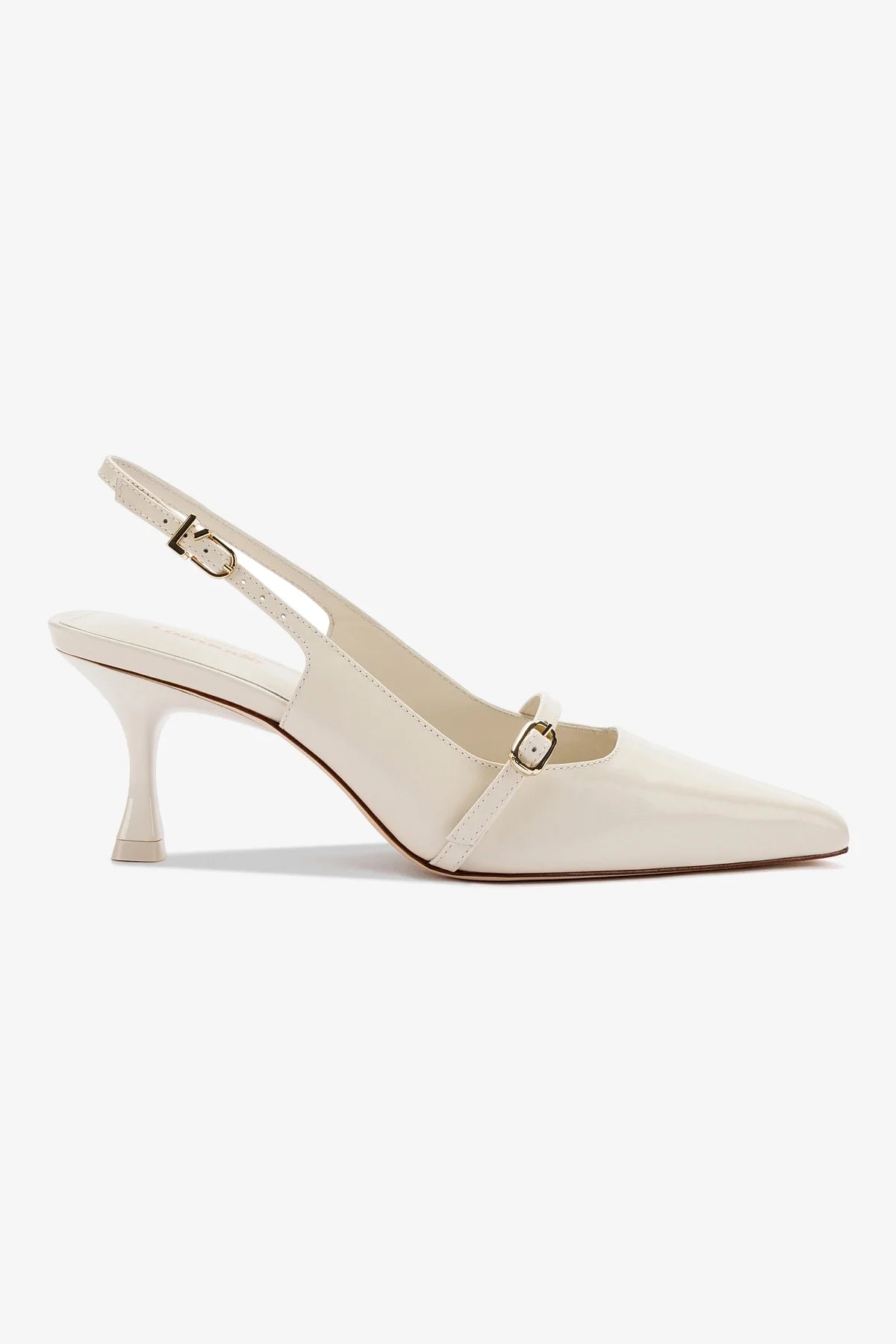 Slingback Ines Couro Off White