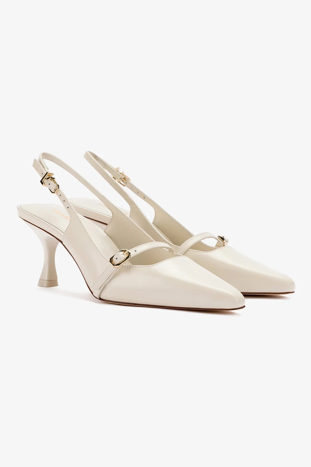 Slingback Ines Couro Off White