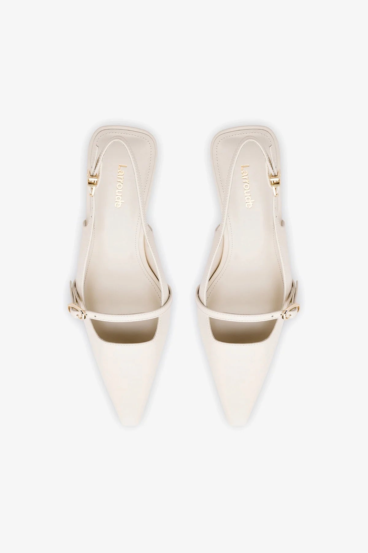 Slingback Ines Couro Off White