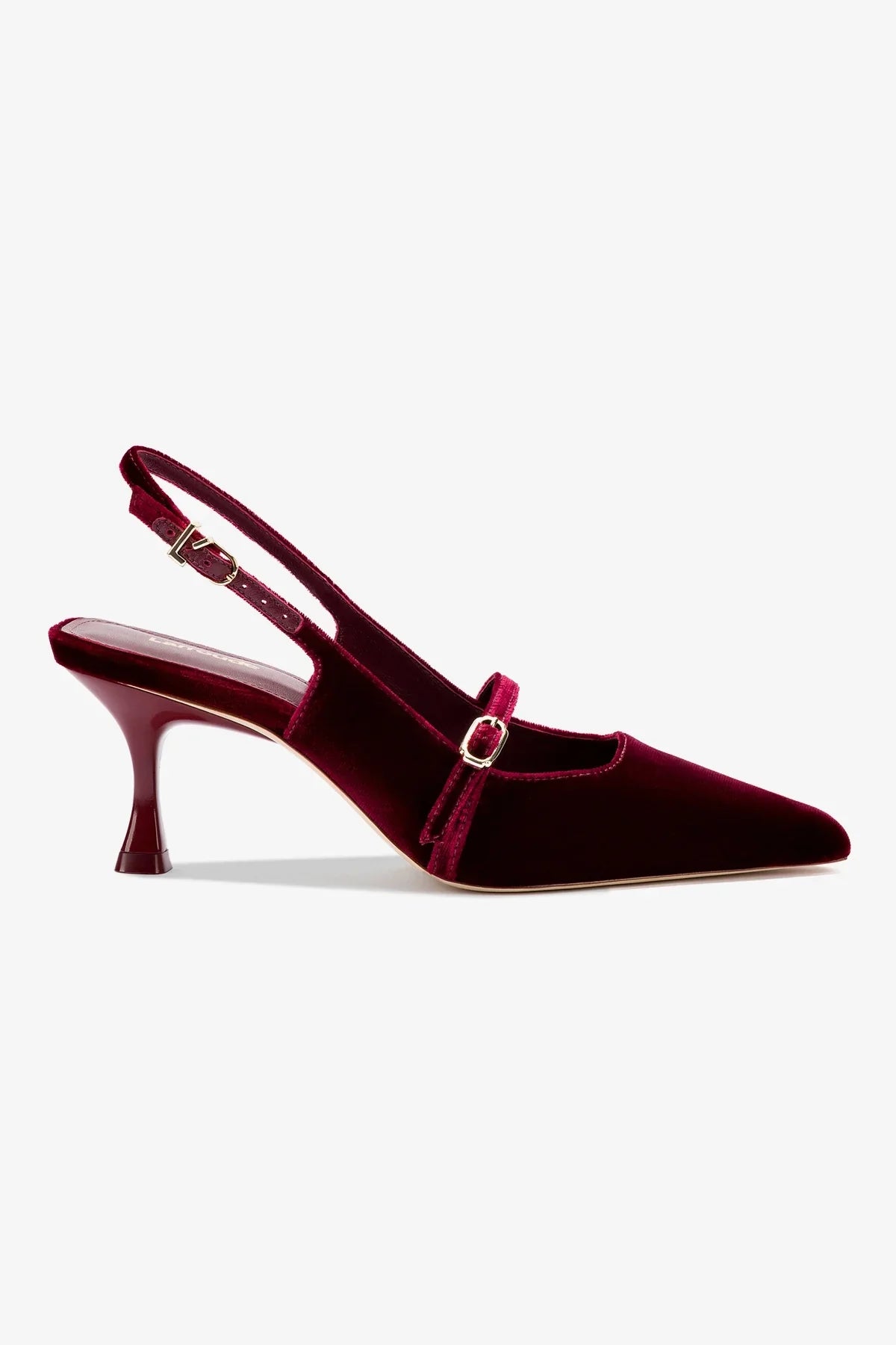 Slingback Ines Veludo Vinho