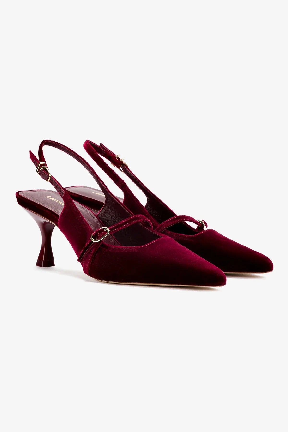 Slingback Ines Veludo Vinho
