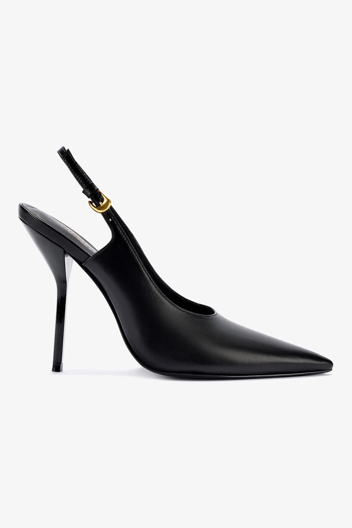 Larroudé x Altuzarra: Slingback Couro Preto