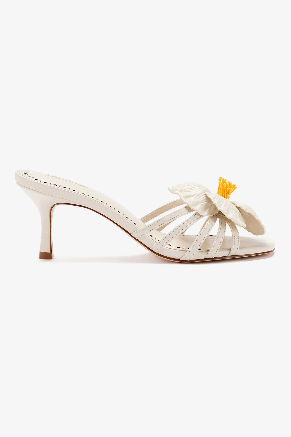 Mule Magnolia Couro Off White