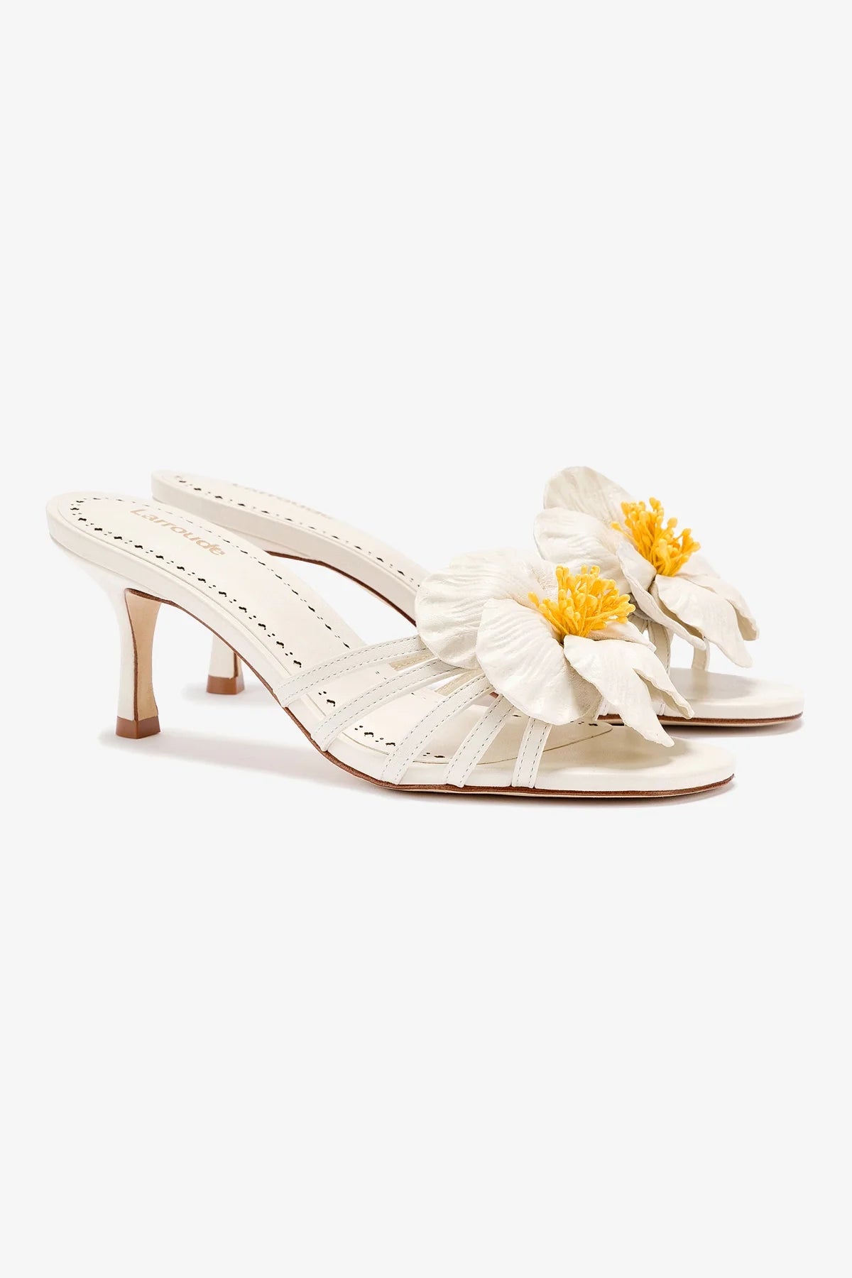 Mule Magnolia Couro Off White