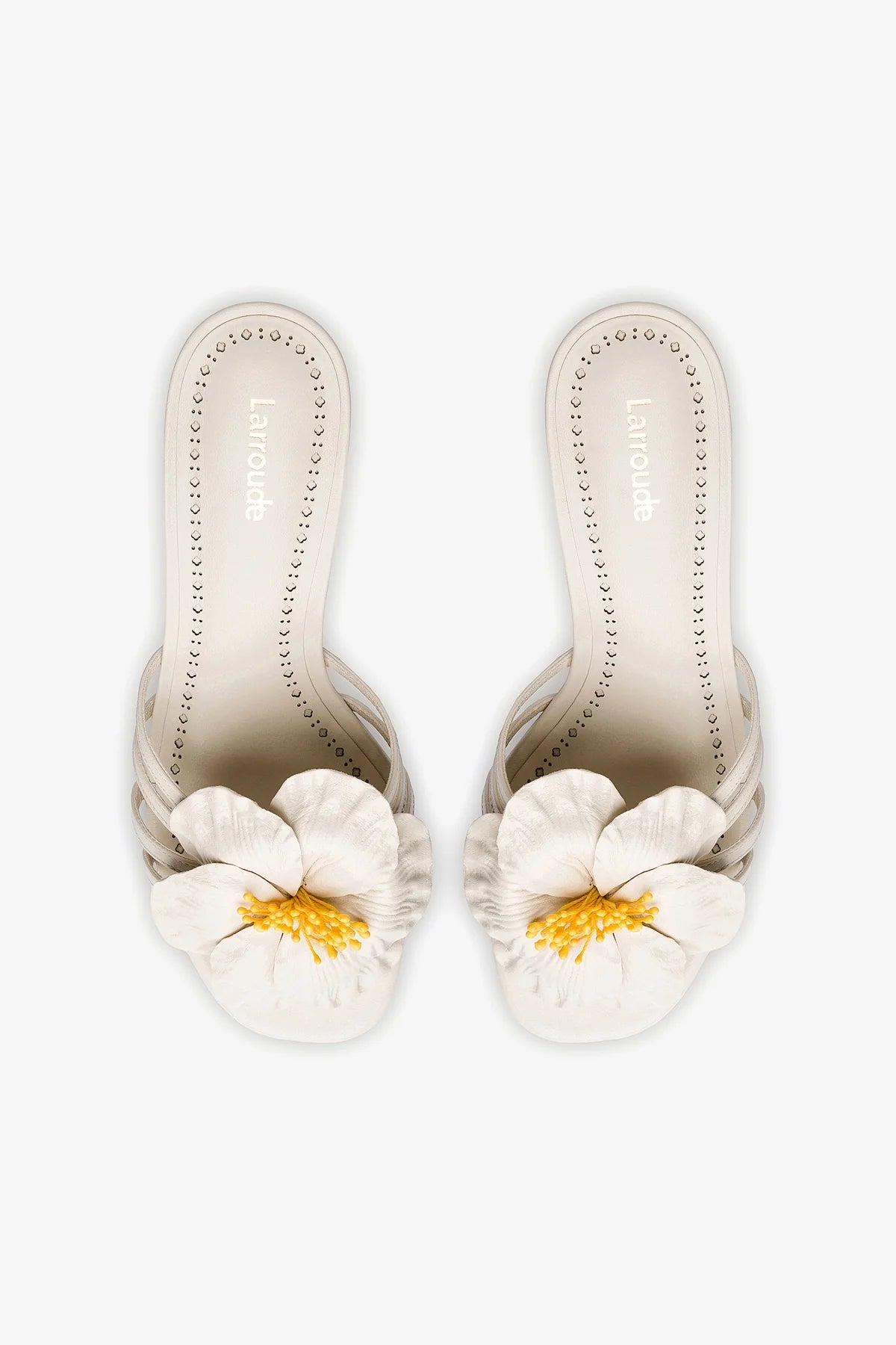 Mule Magnolia Couro Off White