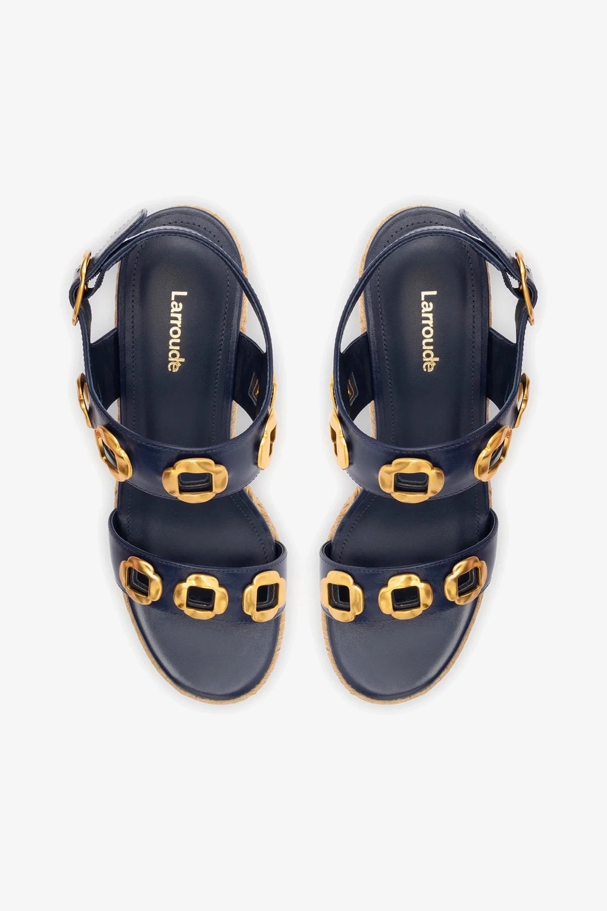 Milan Espadrille In Navy Leather