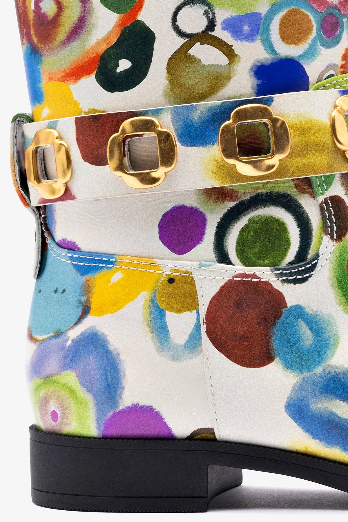 Larroudé x Libertine Milan Flat Bootie In JH Gouache